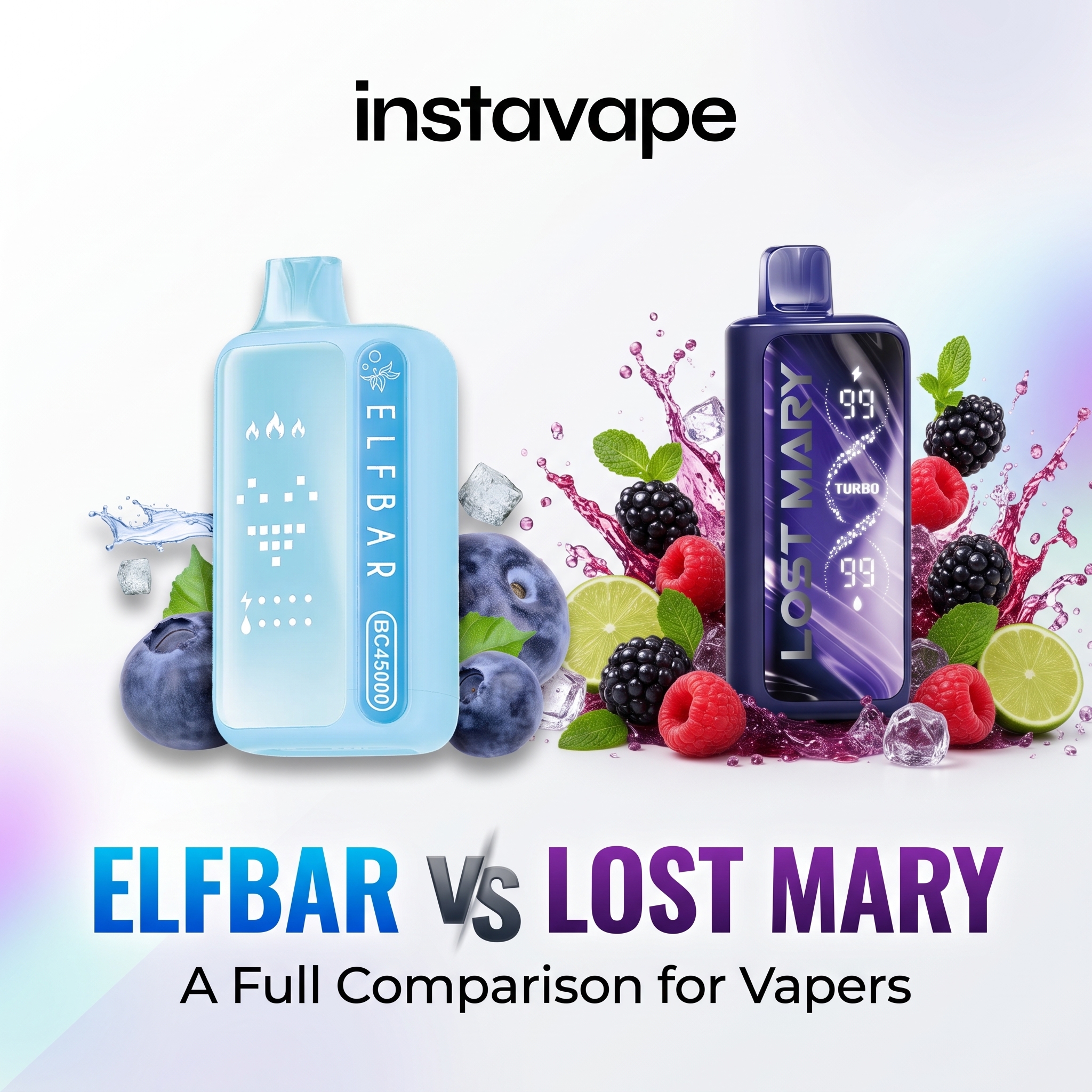 ELFBAR ou LOST MARY : comparatif complet pour les vapoteurs