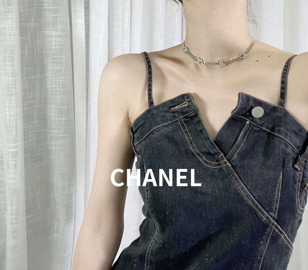 Chanel Classic Flat O Chain Bracelet Choker Necklace - Original Replica Club