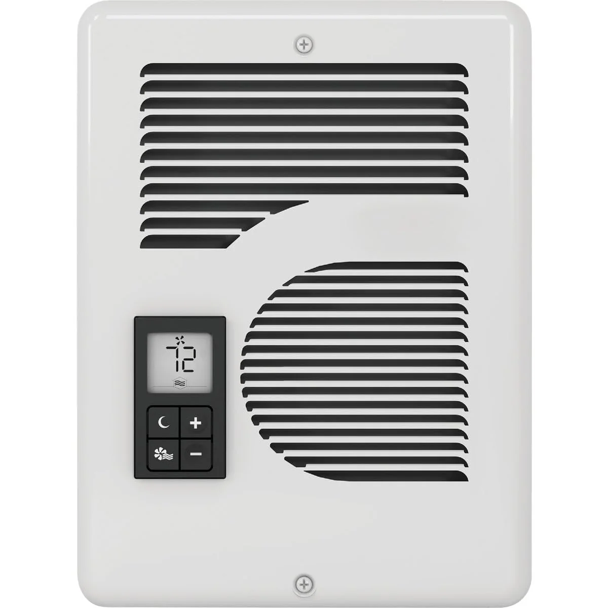 Energy Plus Wall Heater, Digital Thermostat, 240/208/120V, White