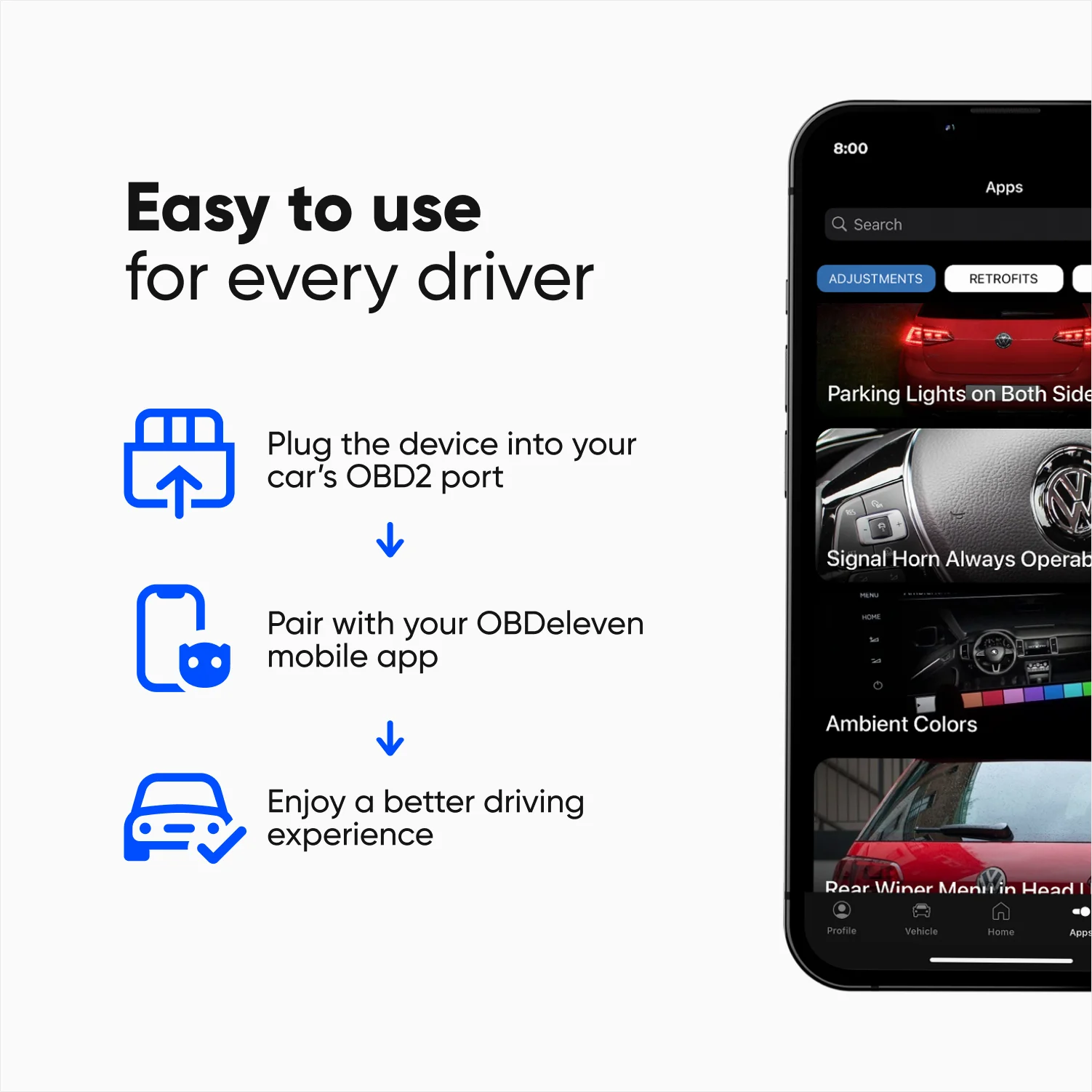 New! OBDeleven 3 Scan Tool, OBD2 Bluetooth Car Code Reader, Auto Diagnostic Scanner for iOS & Android - Image 15
