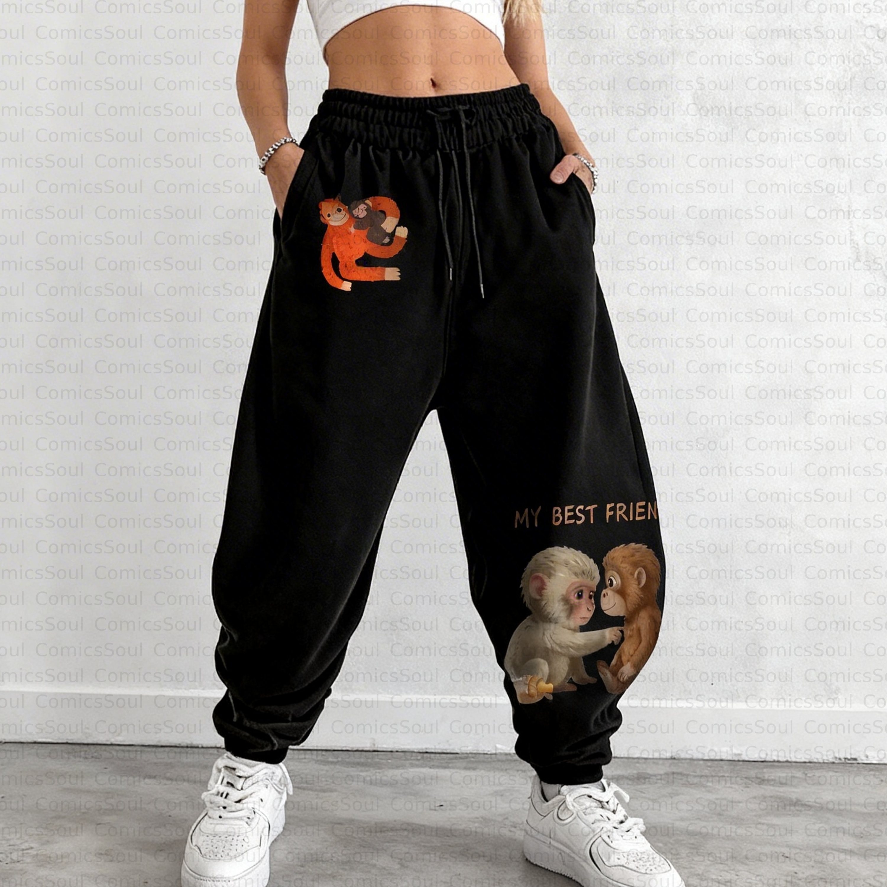 Unisex Casual Anime Streetwear Pant