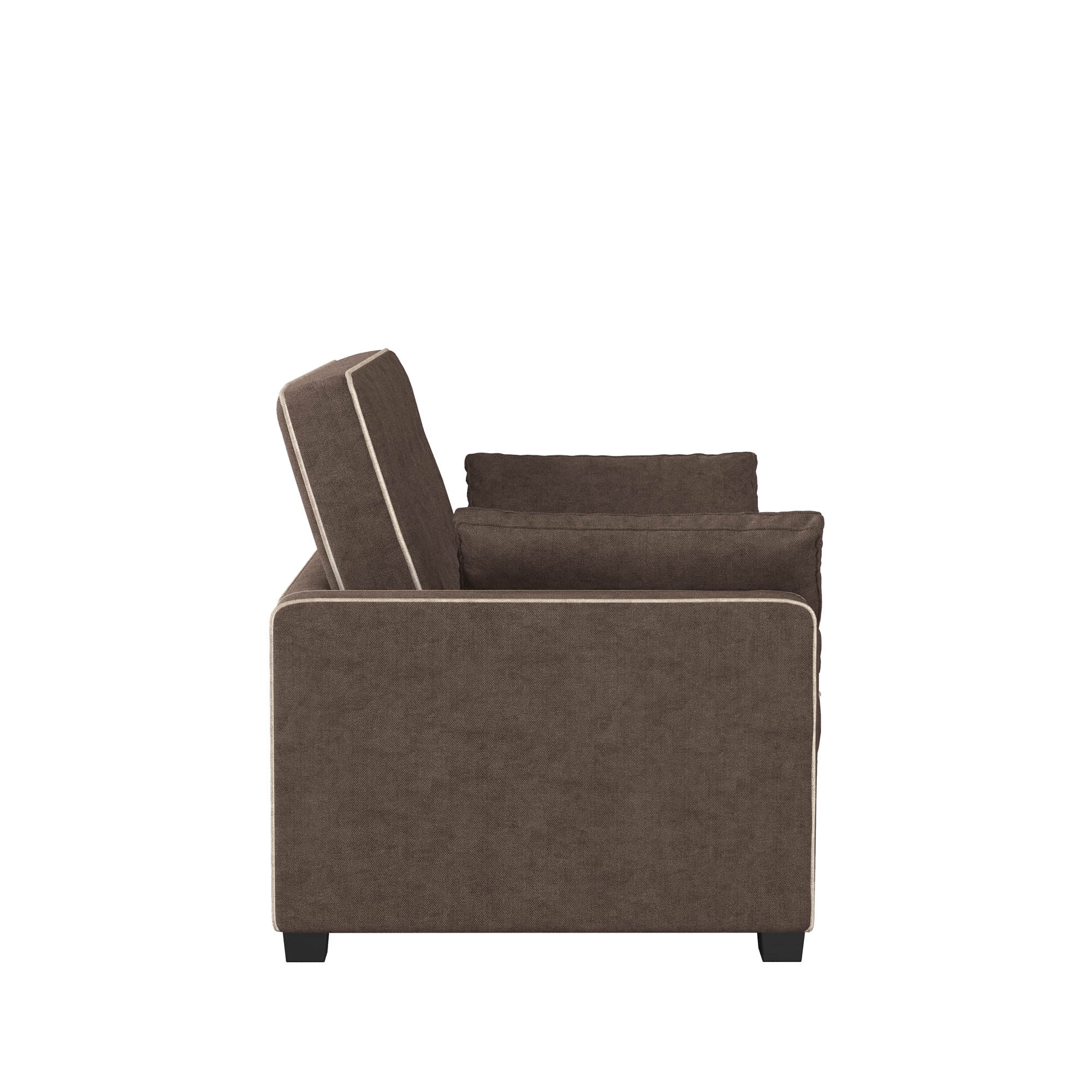 Serta Dream Convertibles Monroe Modern Polyester Convertible Queen Sofa Bed with Pillows Grey - Image 63