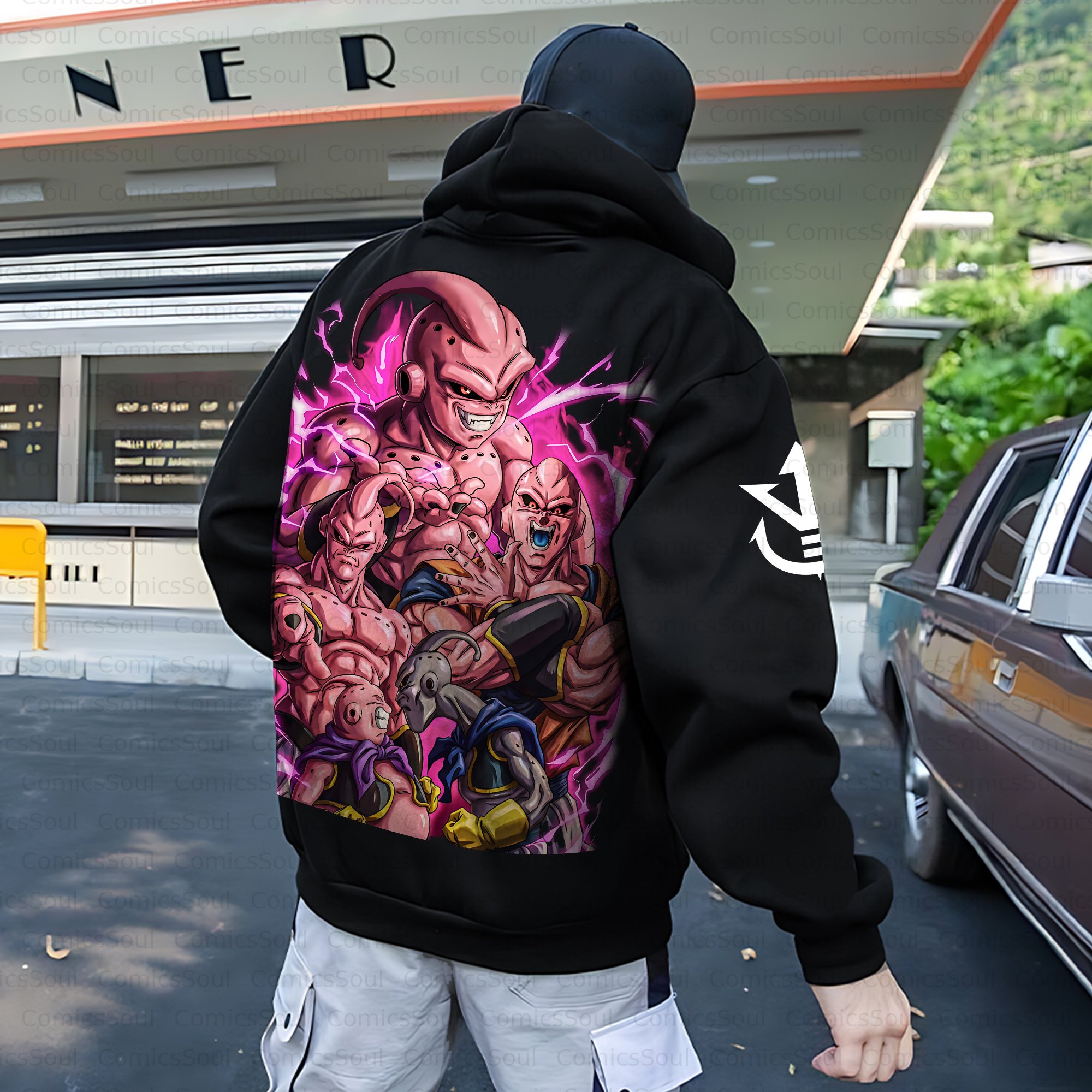 Unisex Anime Inspired Vintage Plush Hoodie