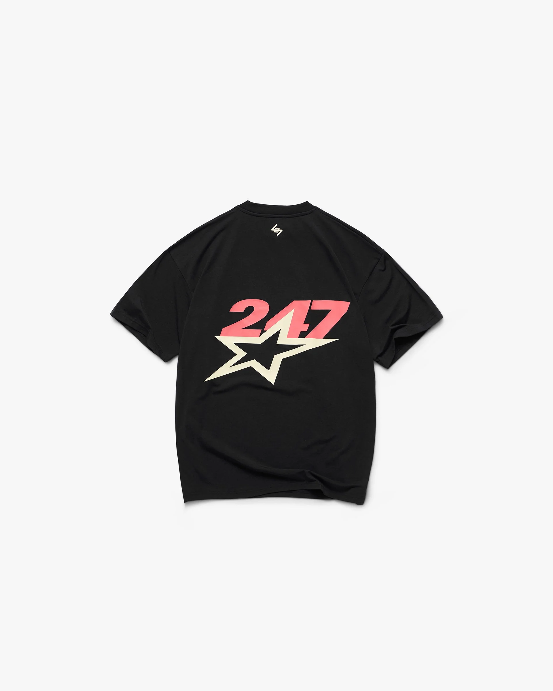 Team 247 Star Oversized T-Shirt - Jet Black