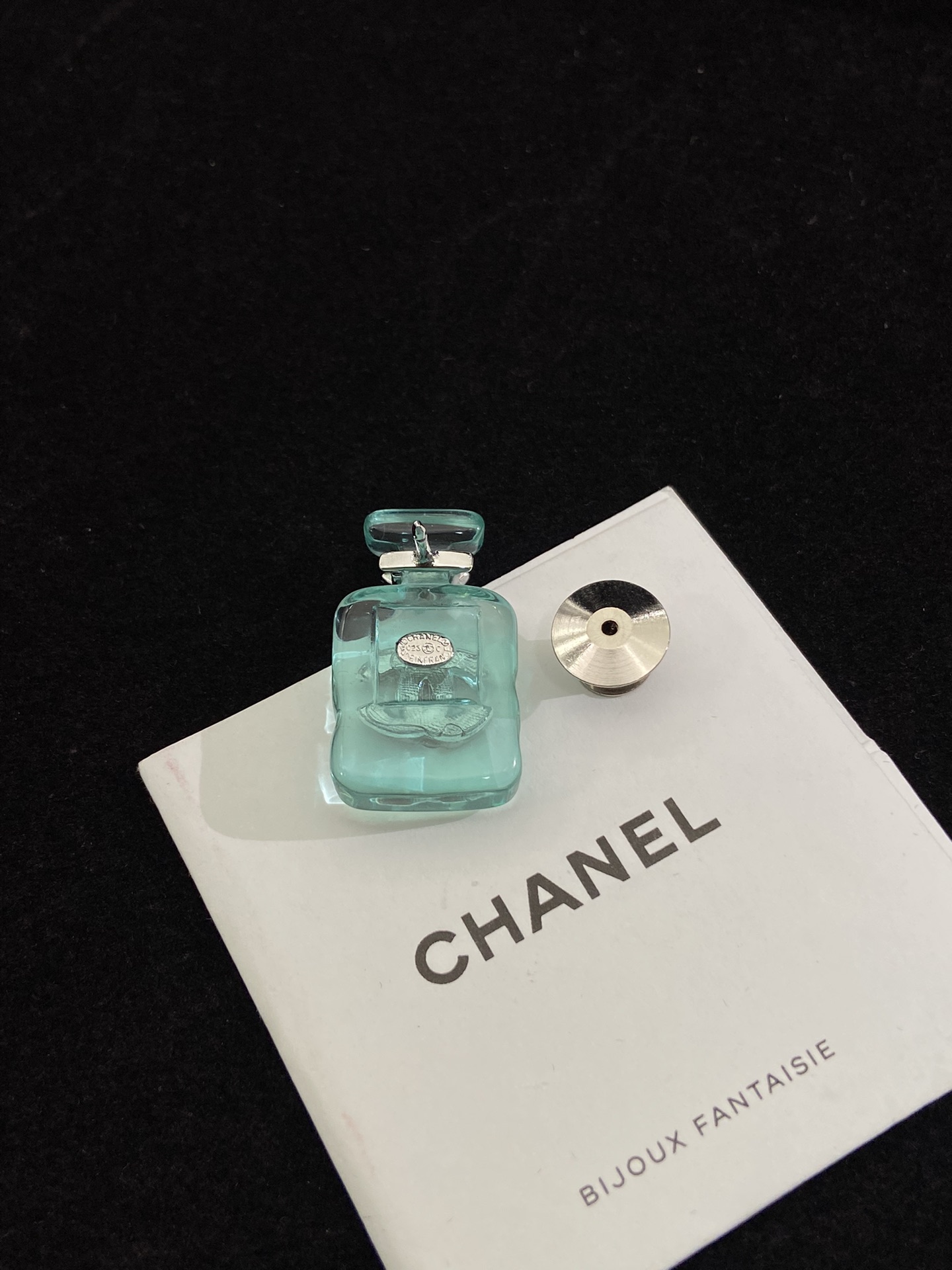 Chanel Jelly Green Perfume Bottle Brooch - Original Replica Club