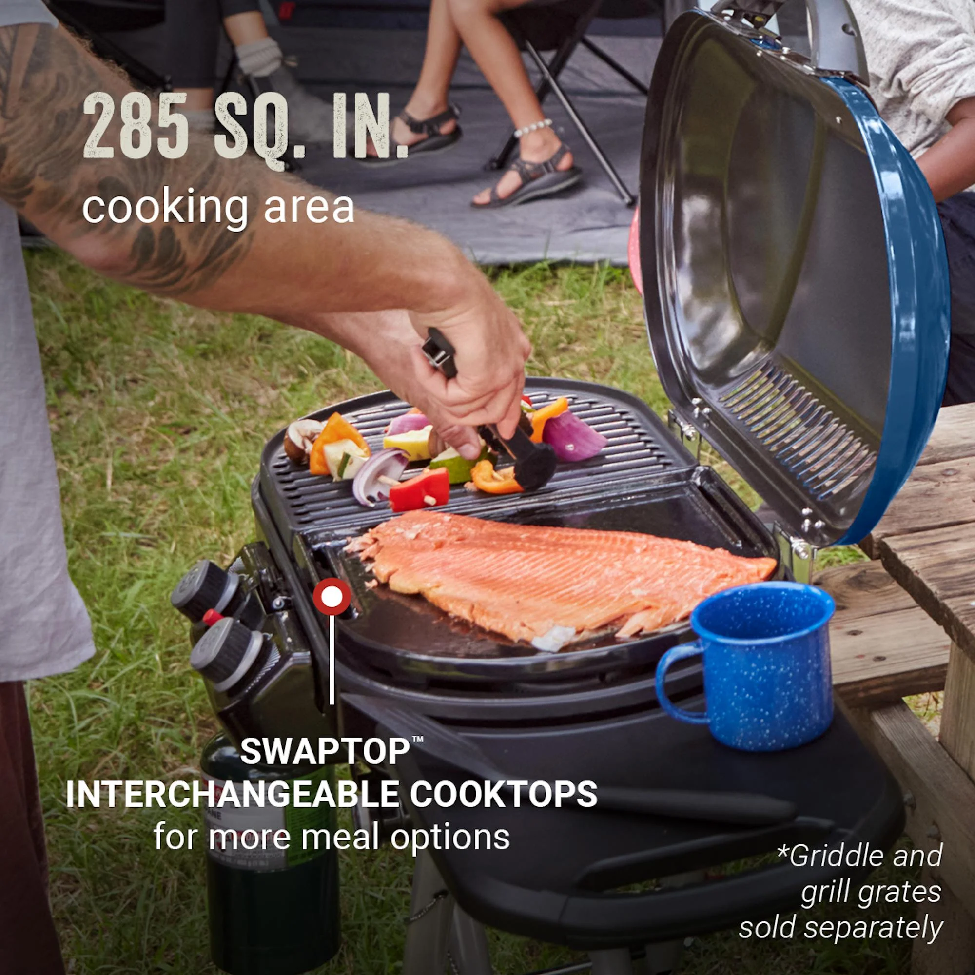 Coleman RoadTrip? X-Cursion 2 Burner Propane Gas Portable Grill - Image 8