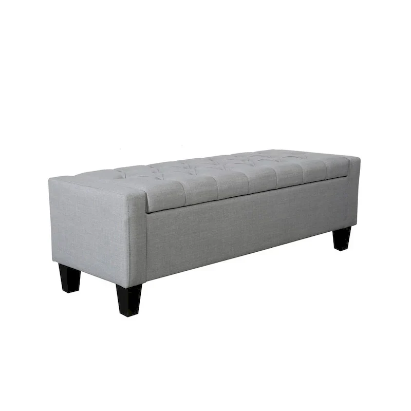 Porthos Home Wren Upholstered Button-Tufted Storage Bench