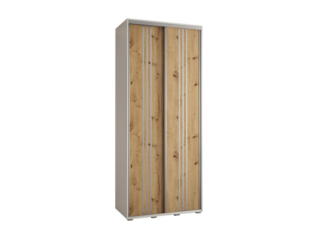 ARMARIO DAVOS 6 DE PUERTAS CORREDERAS 235,2/110/60 2 puertas (Tucasago/Artisan/Plata)