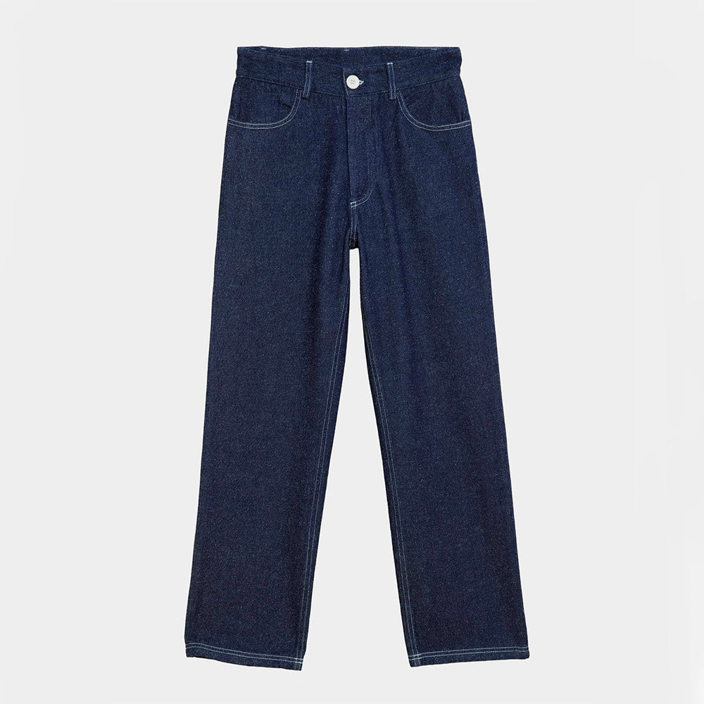 Baserange - Pantalon Tajo - Indigo Blue Wash