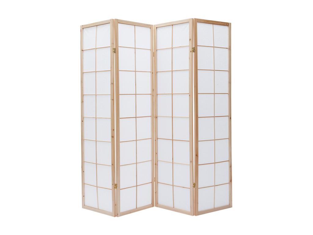 Biombo japonés de madera y papel IKUYO