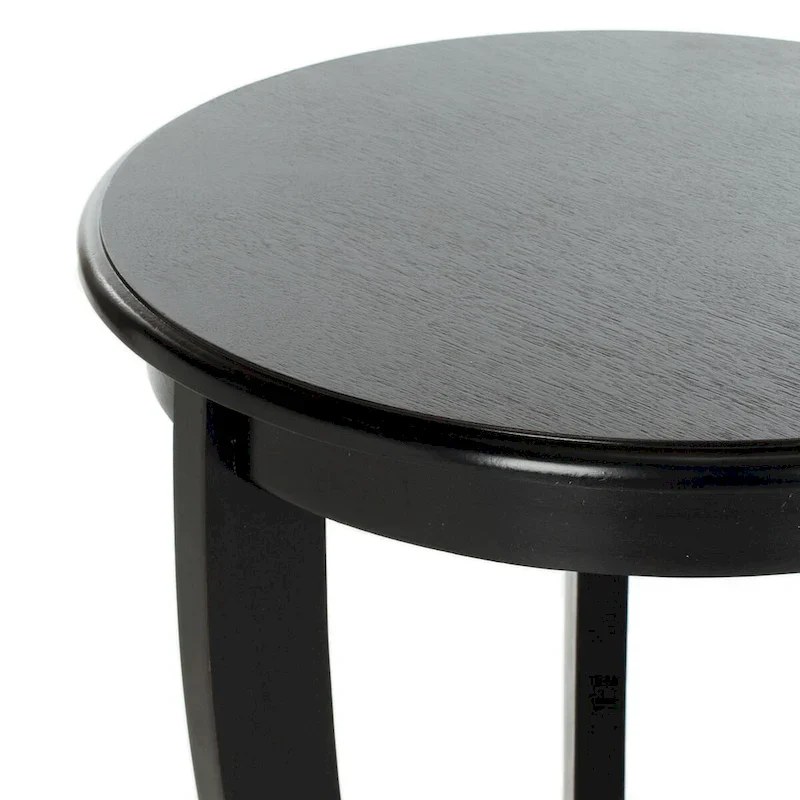 SAFAVIEH Carlotta Grey Pedestal Side Table - Dimensions: 18.1" W x 18.1" D x 26" H