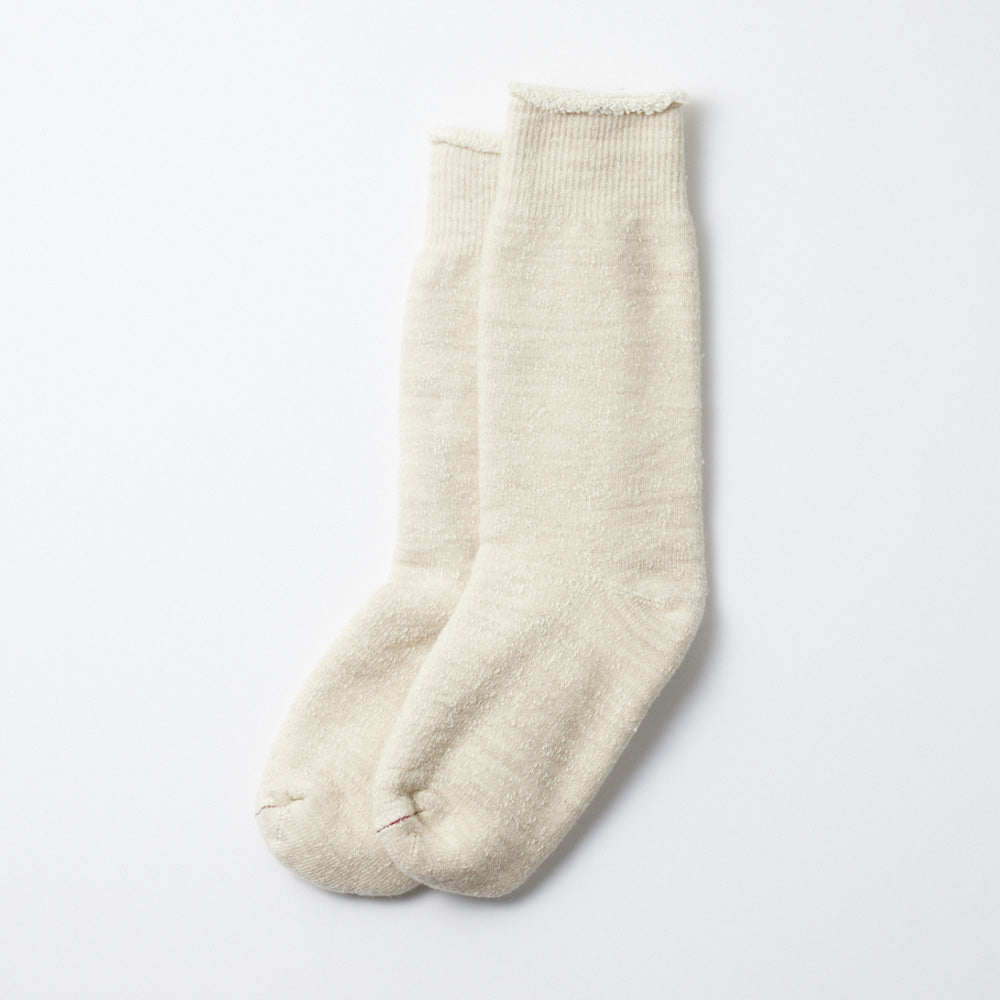 Rototo - Chaussettes Double face - Ecru