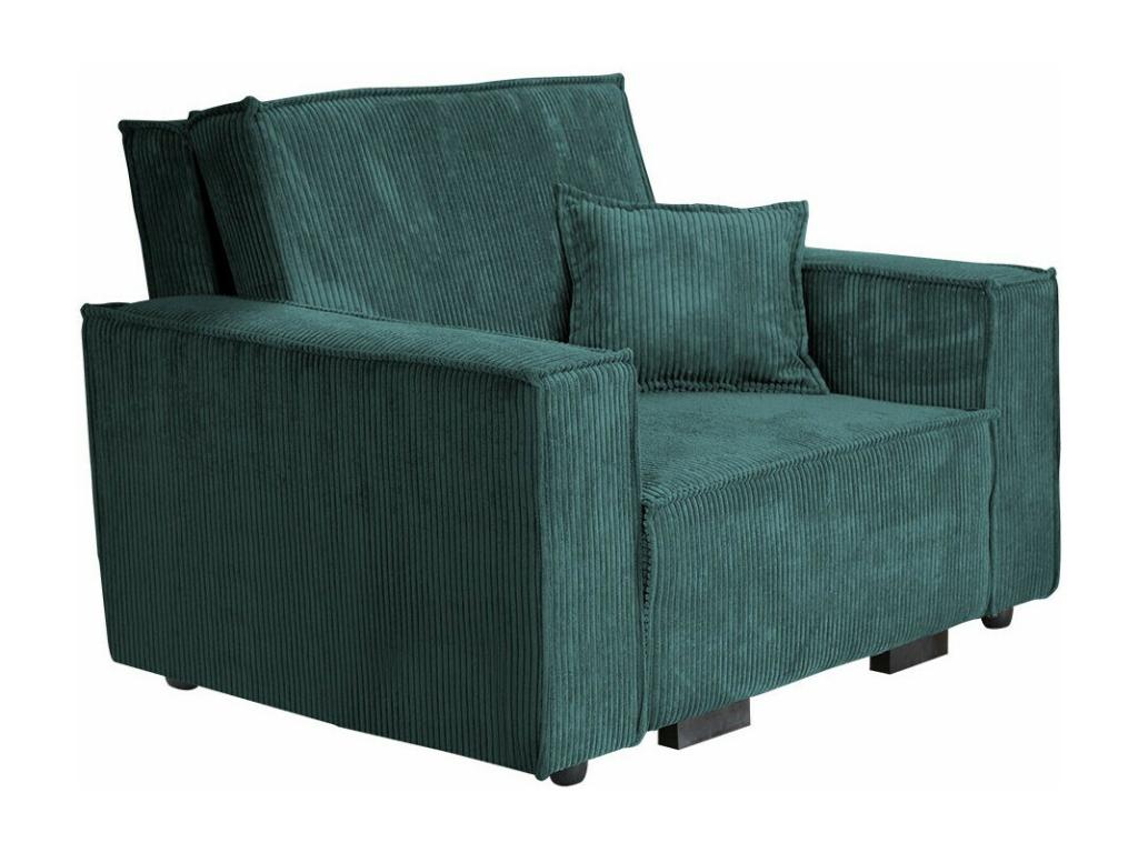 Sillón Luzssnh 180 - Turquesa - 85x123x98cm - Tapiz - Patas Madera