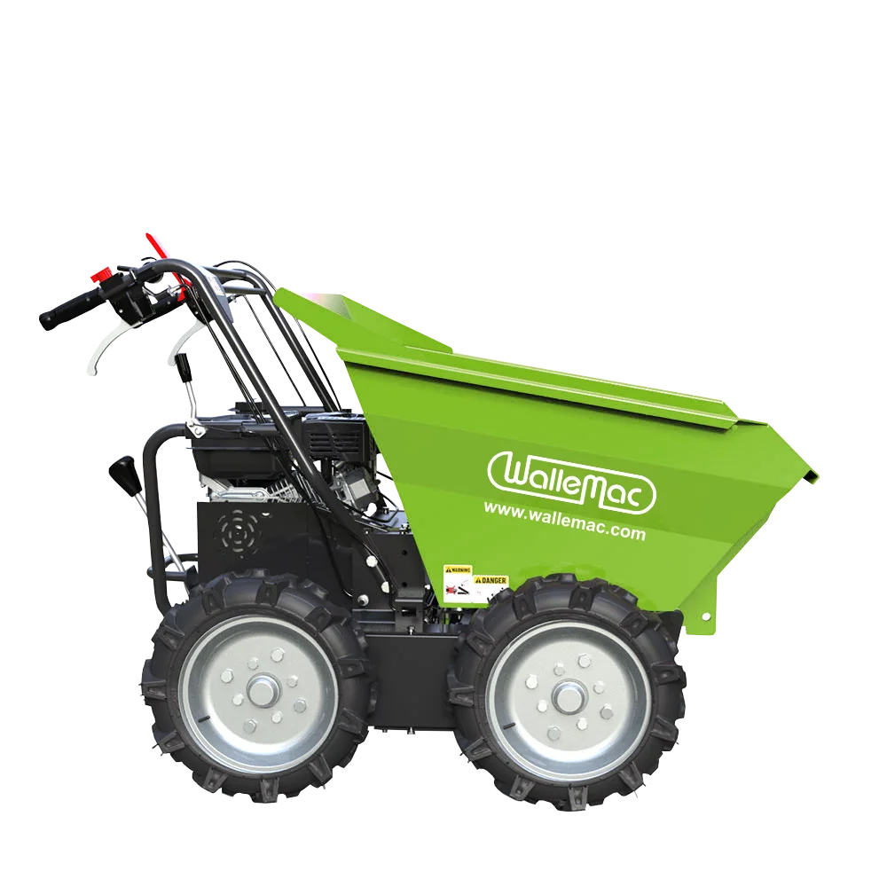 Wallemac WD30W Power Wheelbarrow 660lbs Loading Capacity 212cc 6.5HP Gasoline Engine EPA Recoil Start Motorized Utility Dump Cart Mini Wheelbarrow (B&S Engine) - Image 2