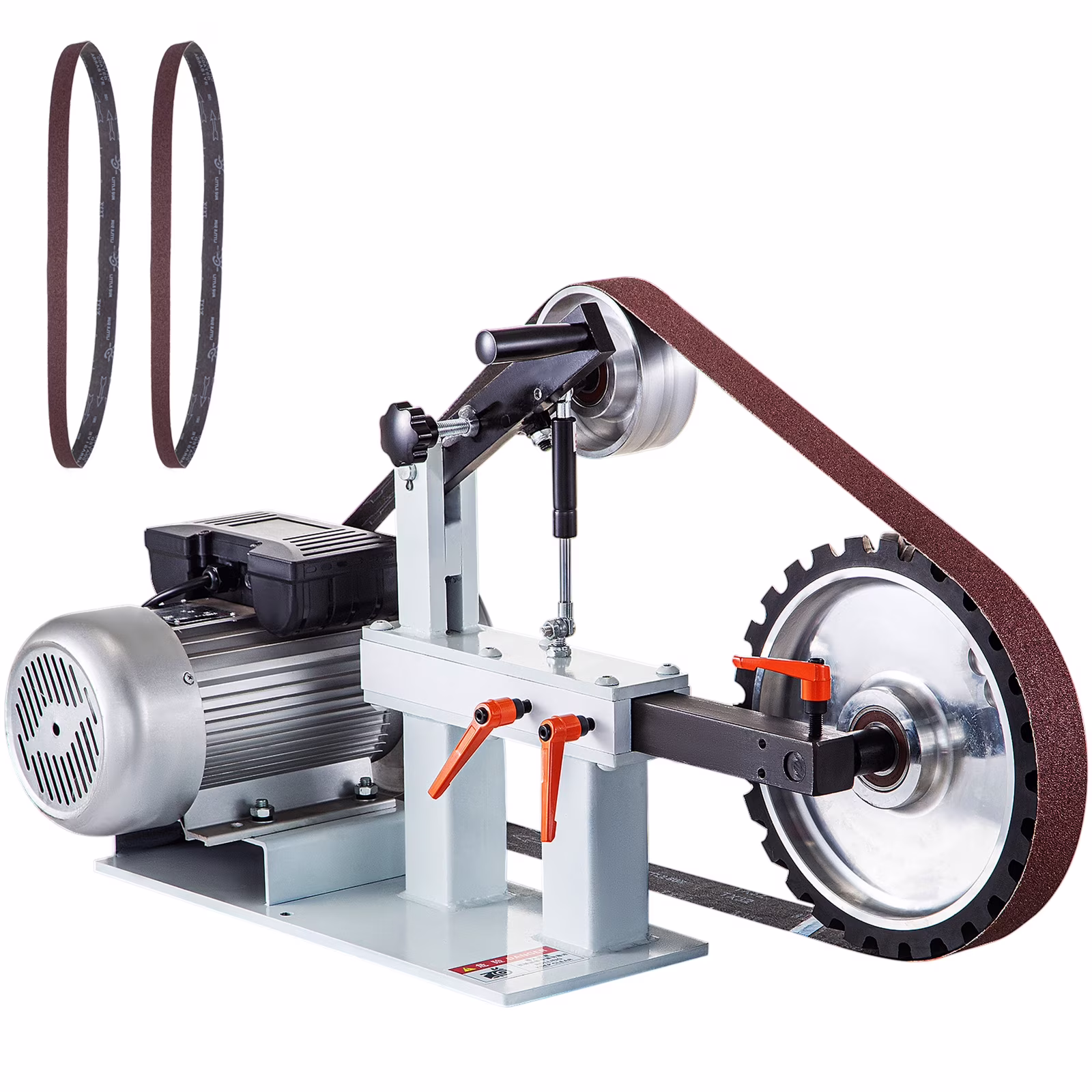 KFFKFF 2" x 82" Belt Grinder, 2HP 1500W, Versatile 3 - in - 1 Constant Speed Sander, 110V Bench Sander with 12" Wheel, Flat Platen Tool Rest, Ideal for Knife Crafting
