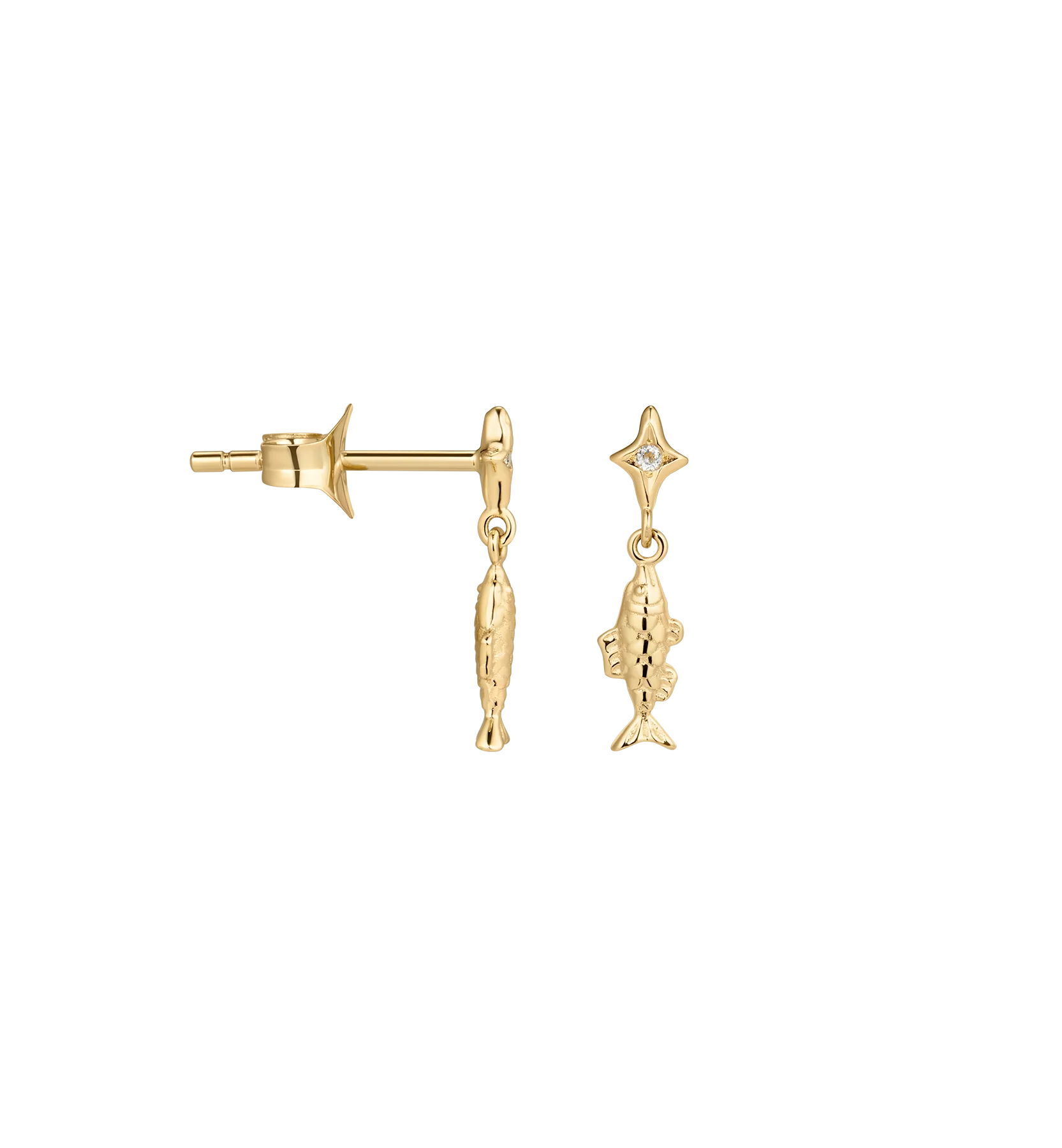 Single Hooked On You Stud Earring 14K