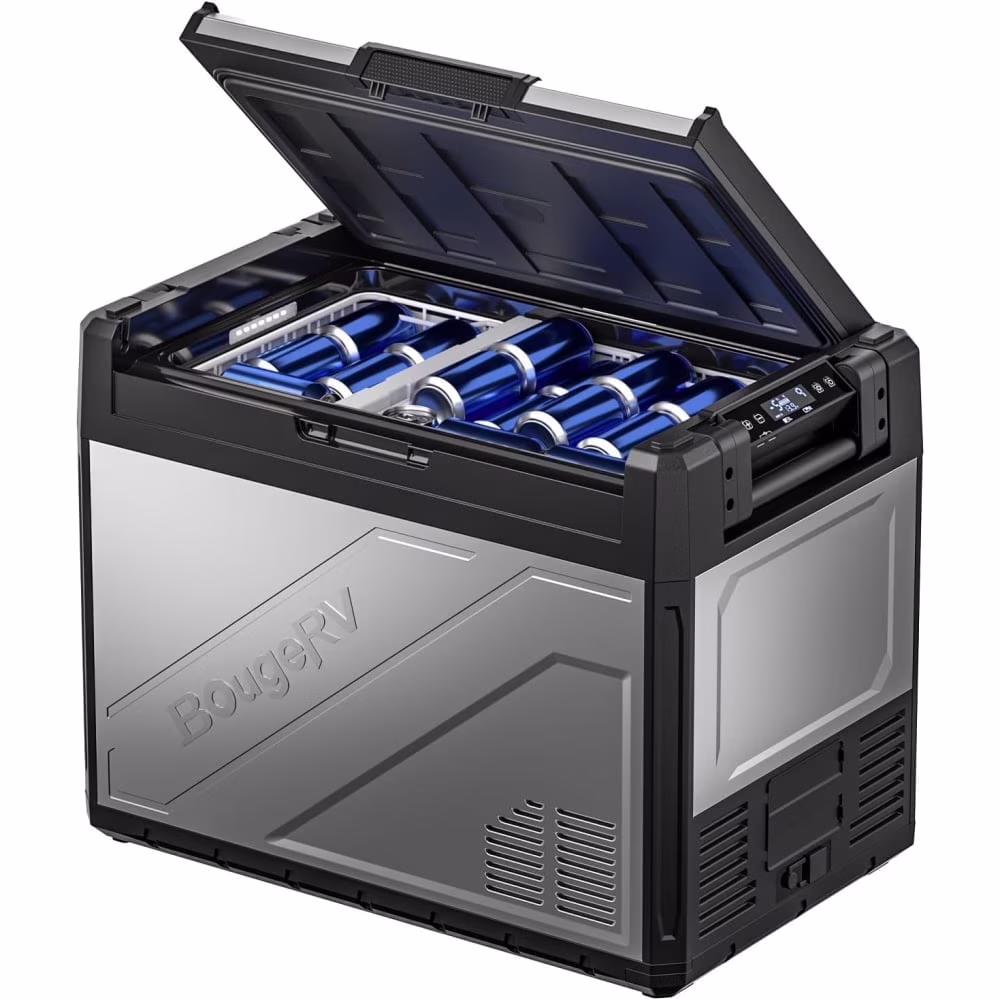 BougeRV Rocky 12 Volt Car Refrigerator, 81QT Dual Zone Car Fridge Freezer with Metal Casing, APP Control Compressor Cooler 12/24V DC, 110~240V AC for RV Truck Vehicle Outdoor Travel Camping Trip - Image 5