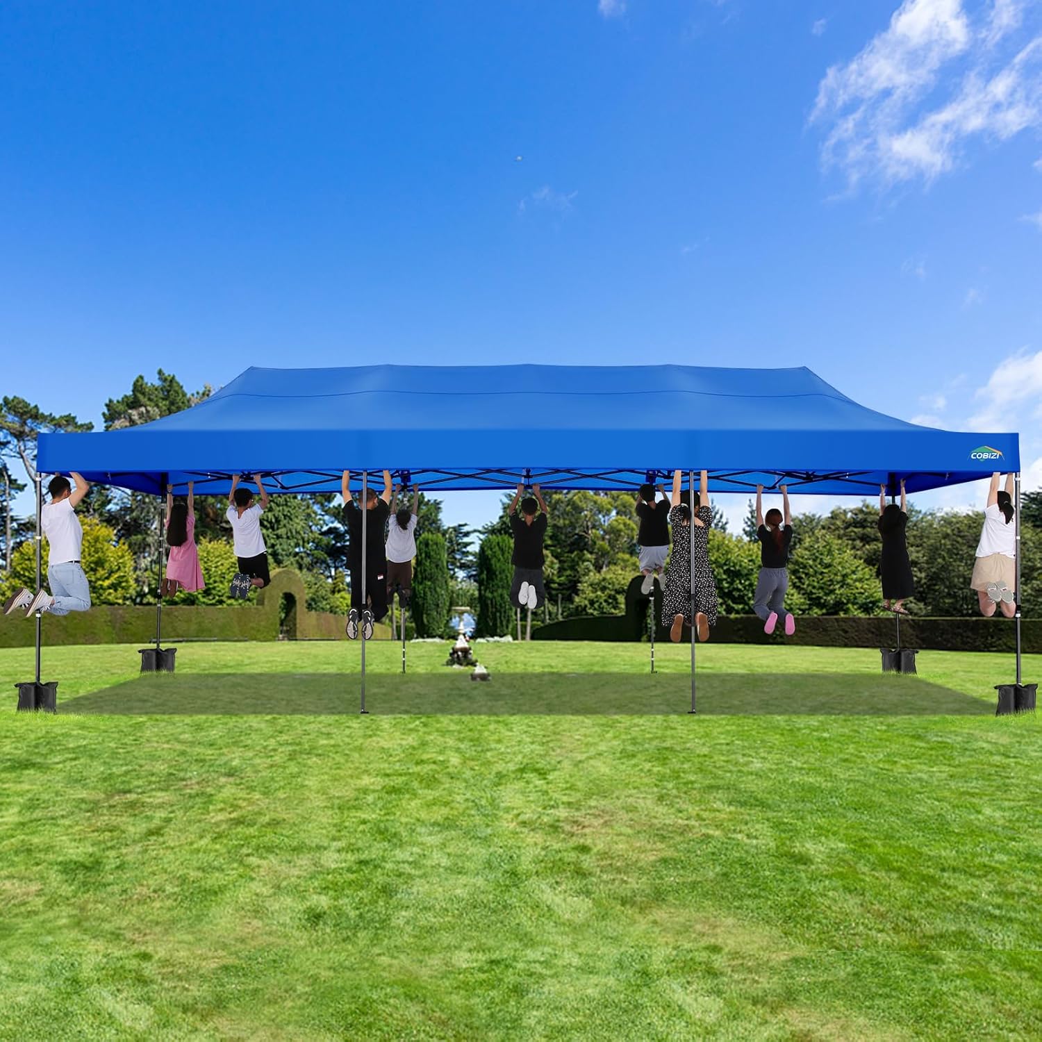 COBIZI 10x20 Heavy Duty Pop up Canopy Tent 6 sidewalls Commercial Canopy Wedding Party Tents