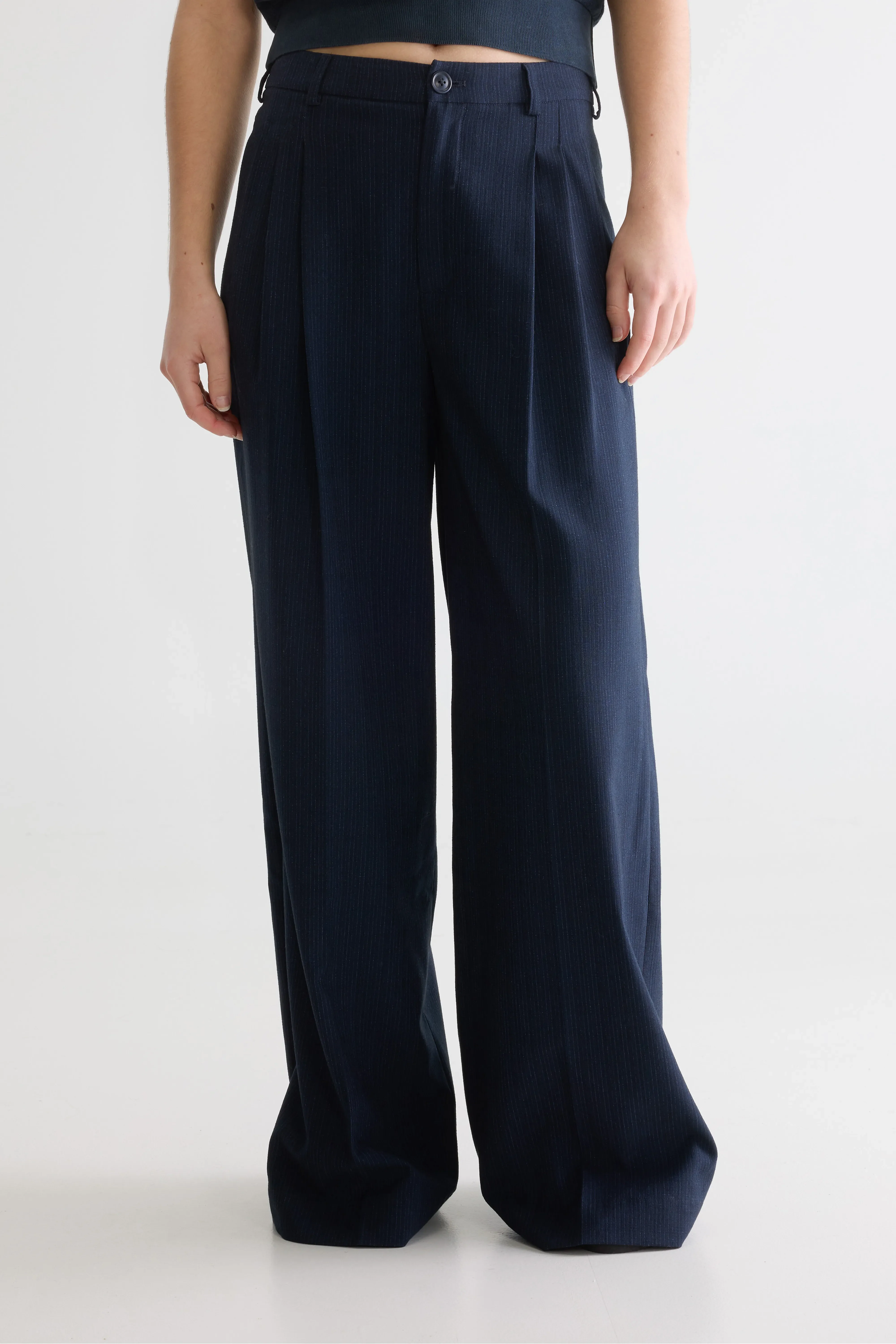 Bellerose Volkert wide tailored trousers (261 / W / STRIPE A)