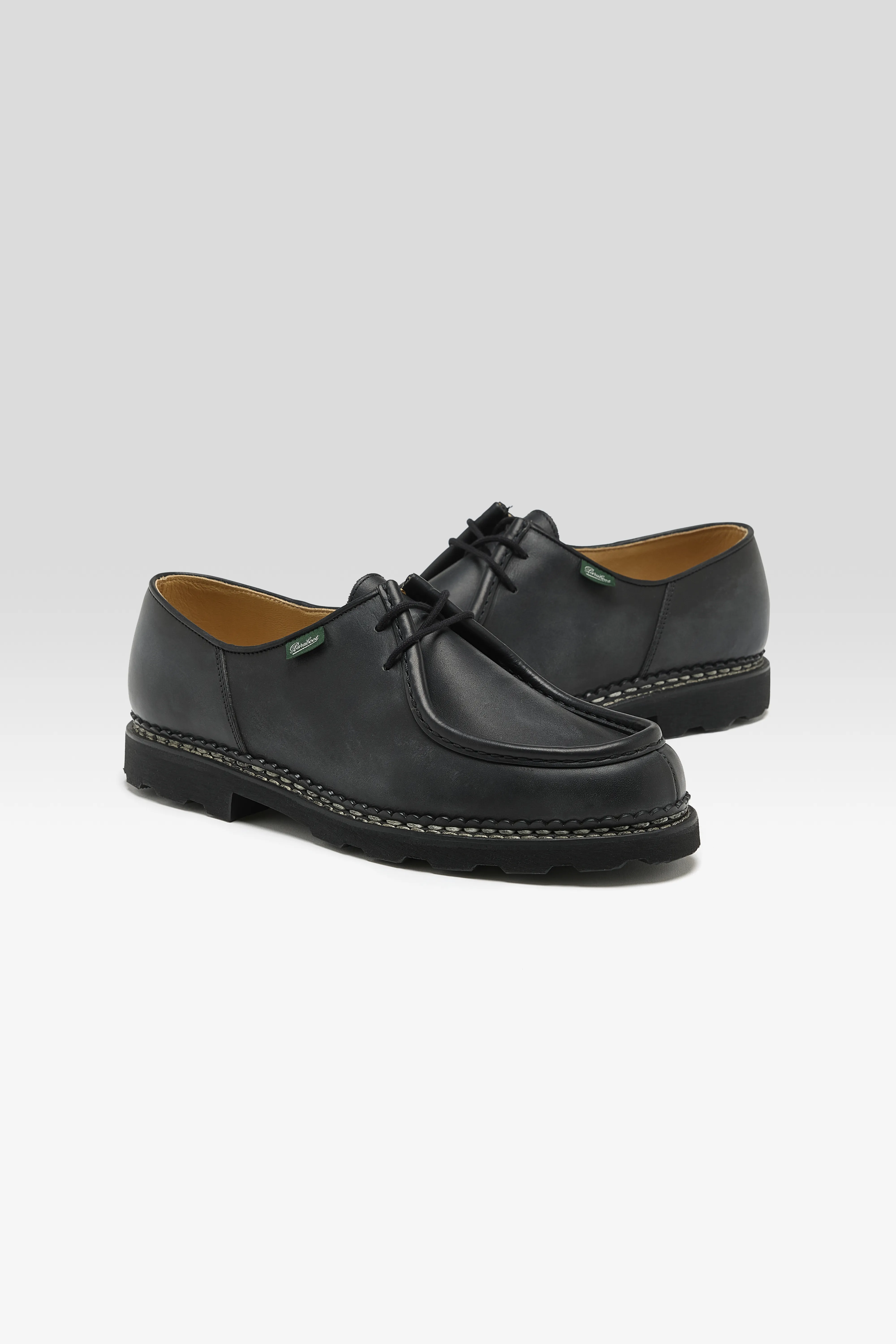 Bellerose Michael Leather Derby Shoes for Men (252 / M / BLACK)