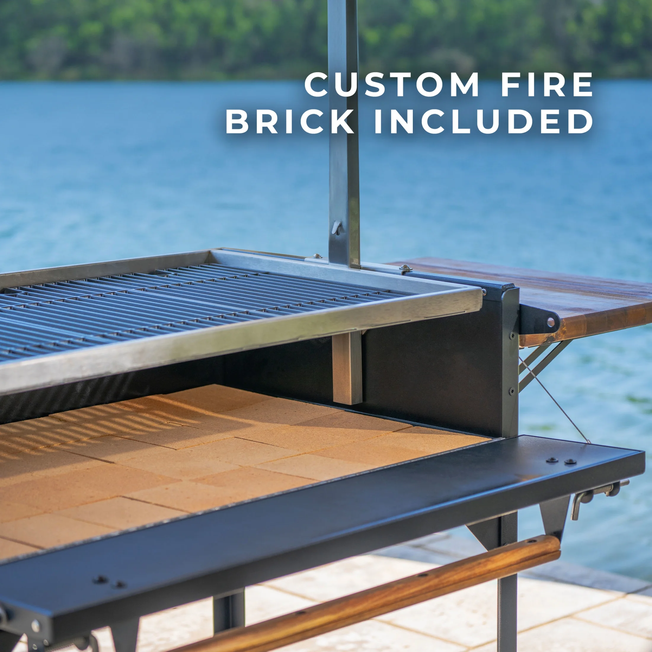 Backyard Discovery Argentine Santa Maria Heritage Wood Fire & Charcoal Grill, Fire Bricks - Image 5
