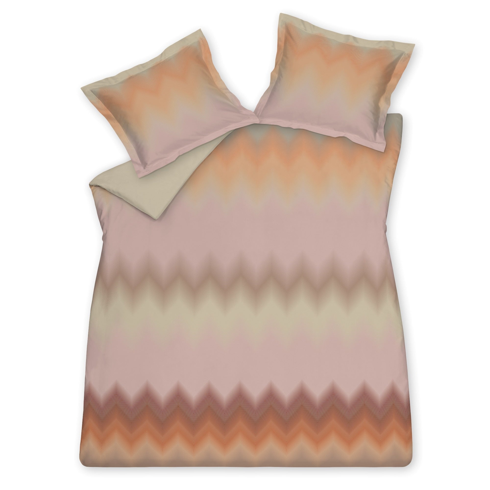 Dynamic Dekbedovertrek   240 x 200 220 cm   Roze   Oranje