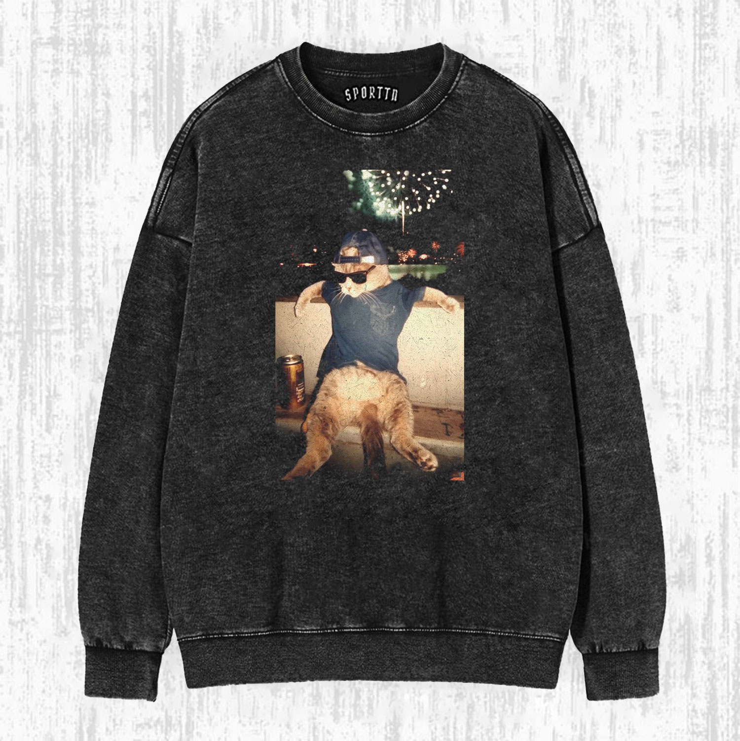 THE DRUNK COOL CAT T-SHIRT