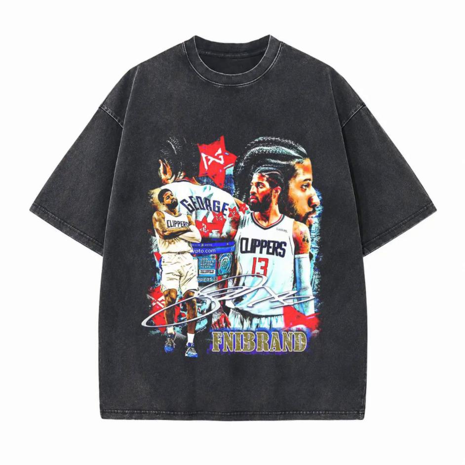 Retro Number 13 Graphic Printed Unisex Washed T-Shirt