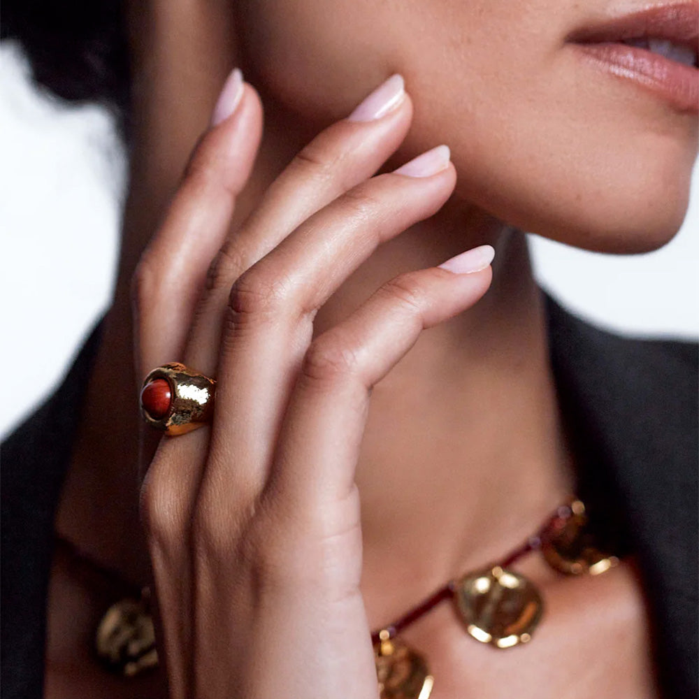 Anni Lu - Bague Cherry On Top - Doré