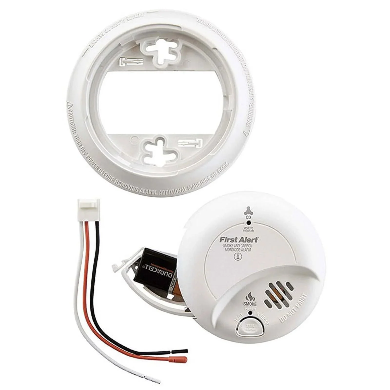 BRK Hardwired Smoke And Carbon Monoxide Detector 2 Pack With 9-Volt Battery Backup - 2X-SC9120B - Image 4 BRK Hardwired Smoke And Carbon Monoxide Detector 2 Pack With 9-Volt Battery Backup - 2X-SC9120B - Image 4