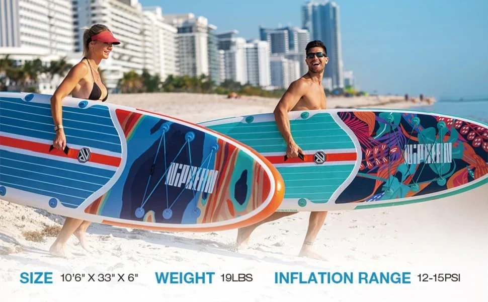 Niphean Inflatable Stand Up Paddle Board with SUP Accessories