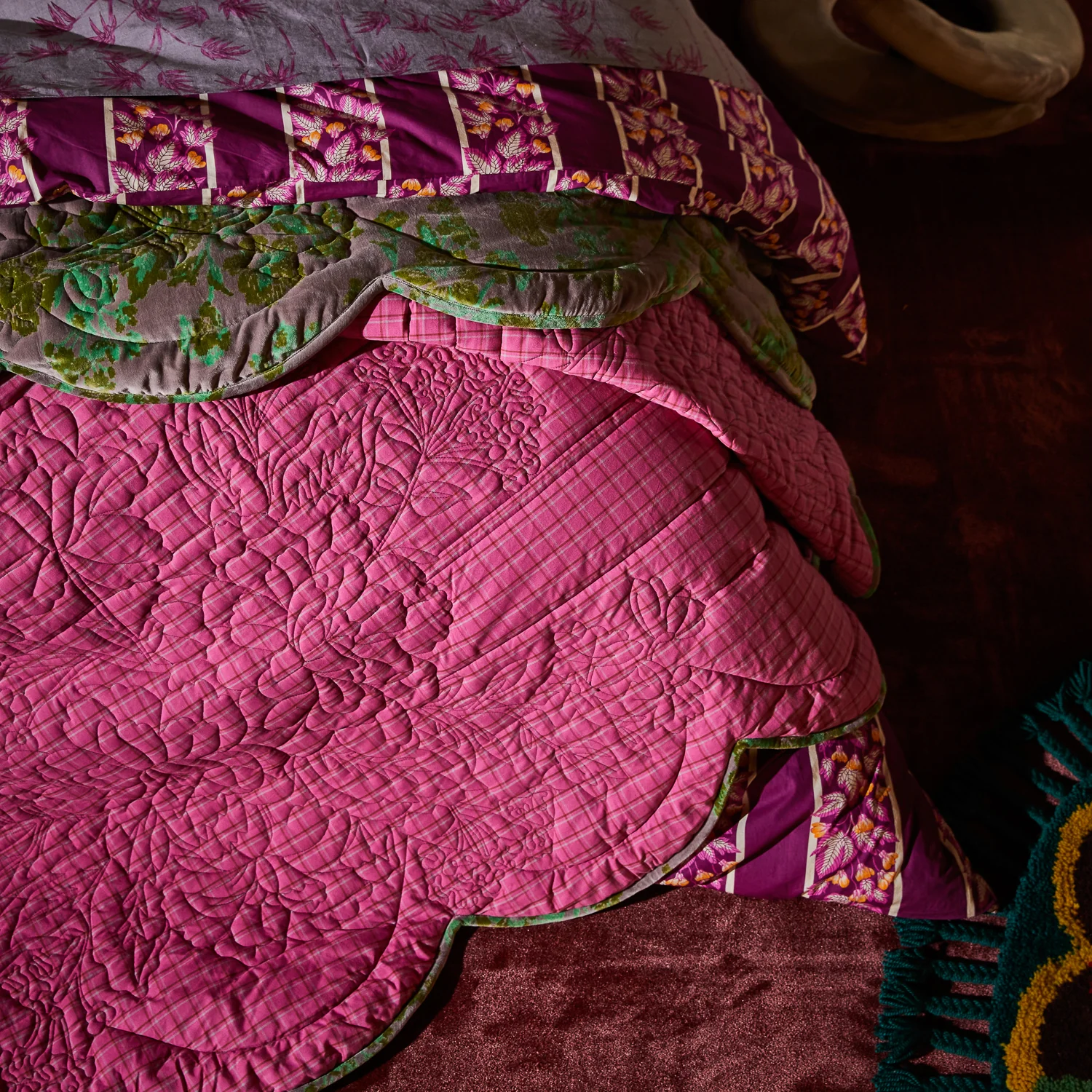 Valeria Scalloped Quilted Bedcover