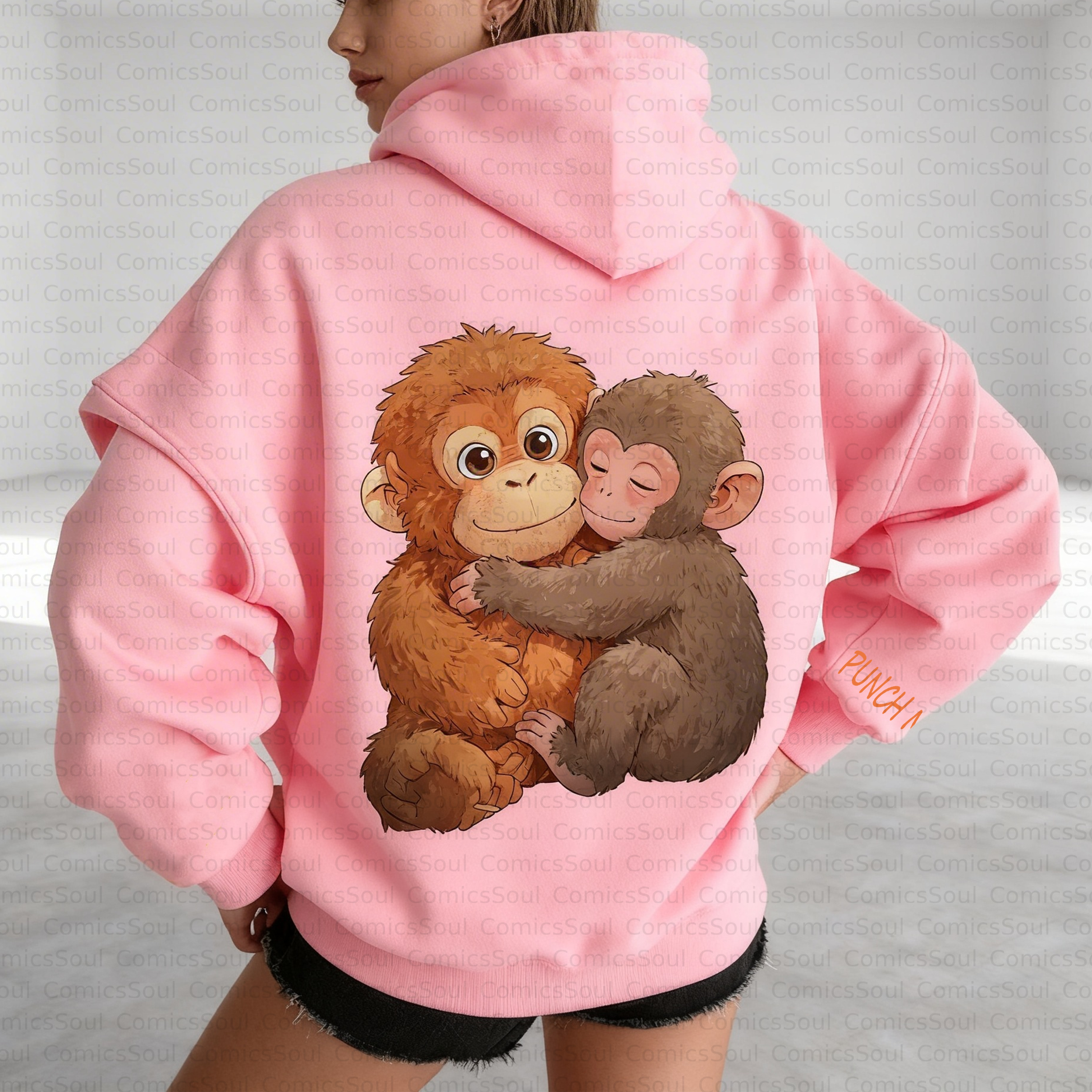 Unisex Anime Inspired Vintage Plush Hoodie