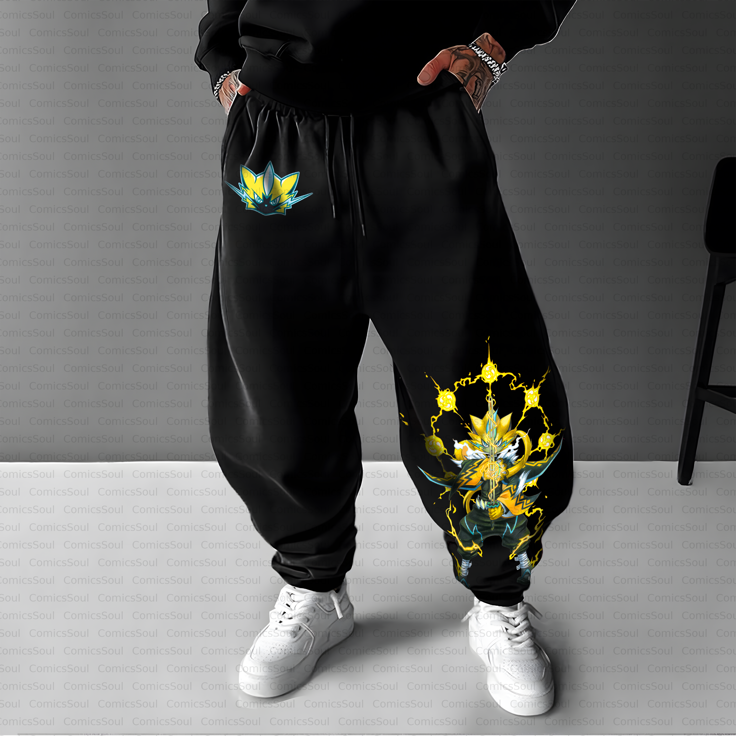 Unisex Casual Anime Streetwear Pant