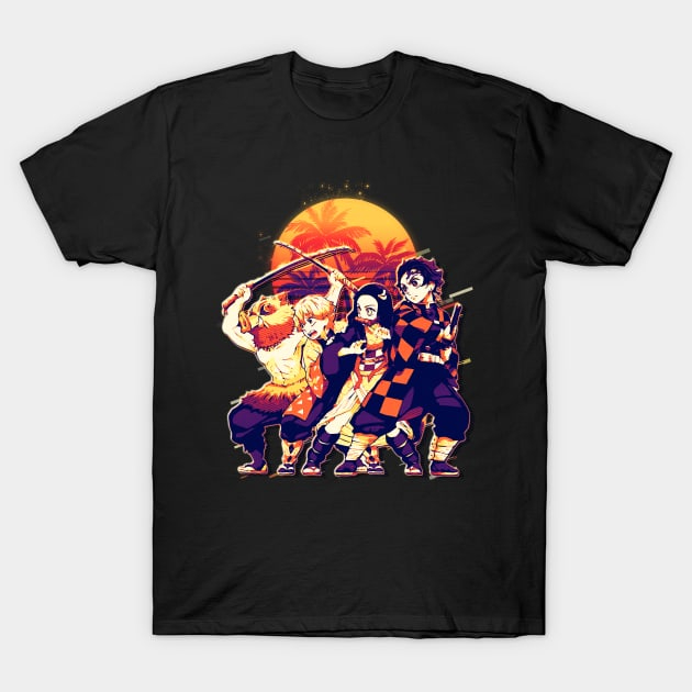 Unisex Anime Inspired Vintage T-Shirt丨Comicssoul