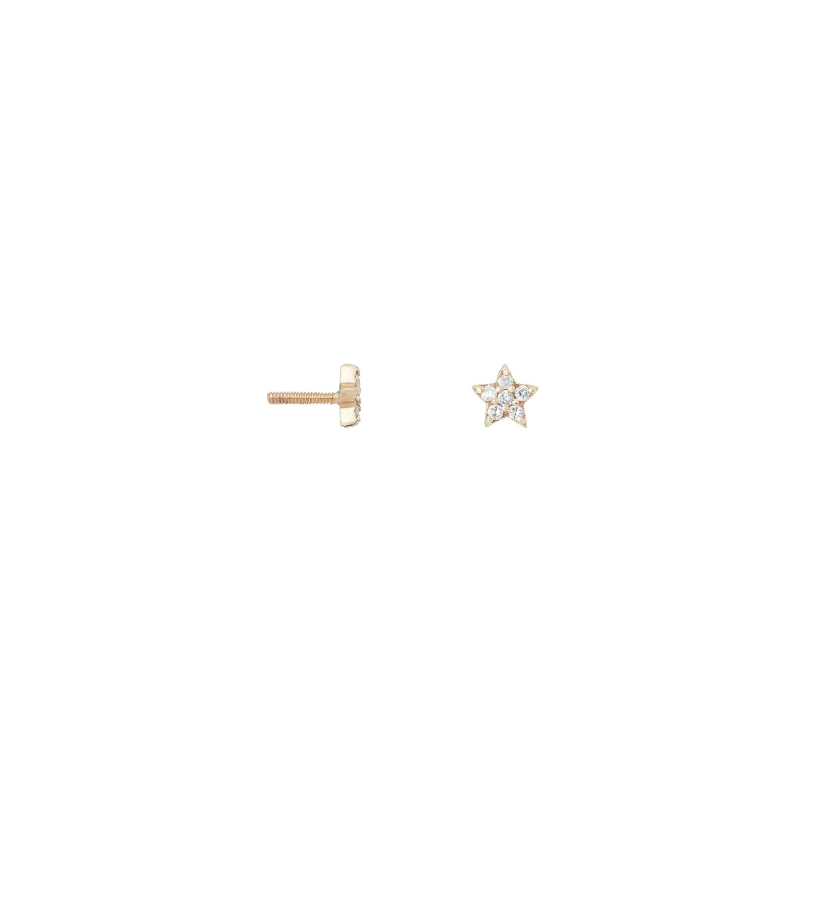 Stardust Piercing Front 14K