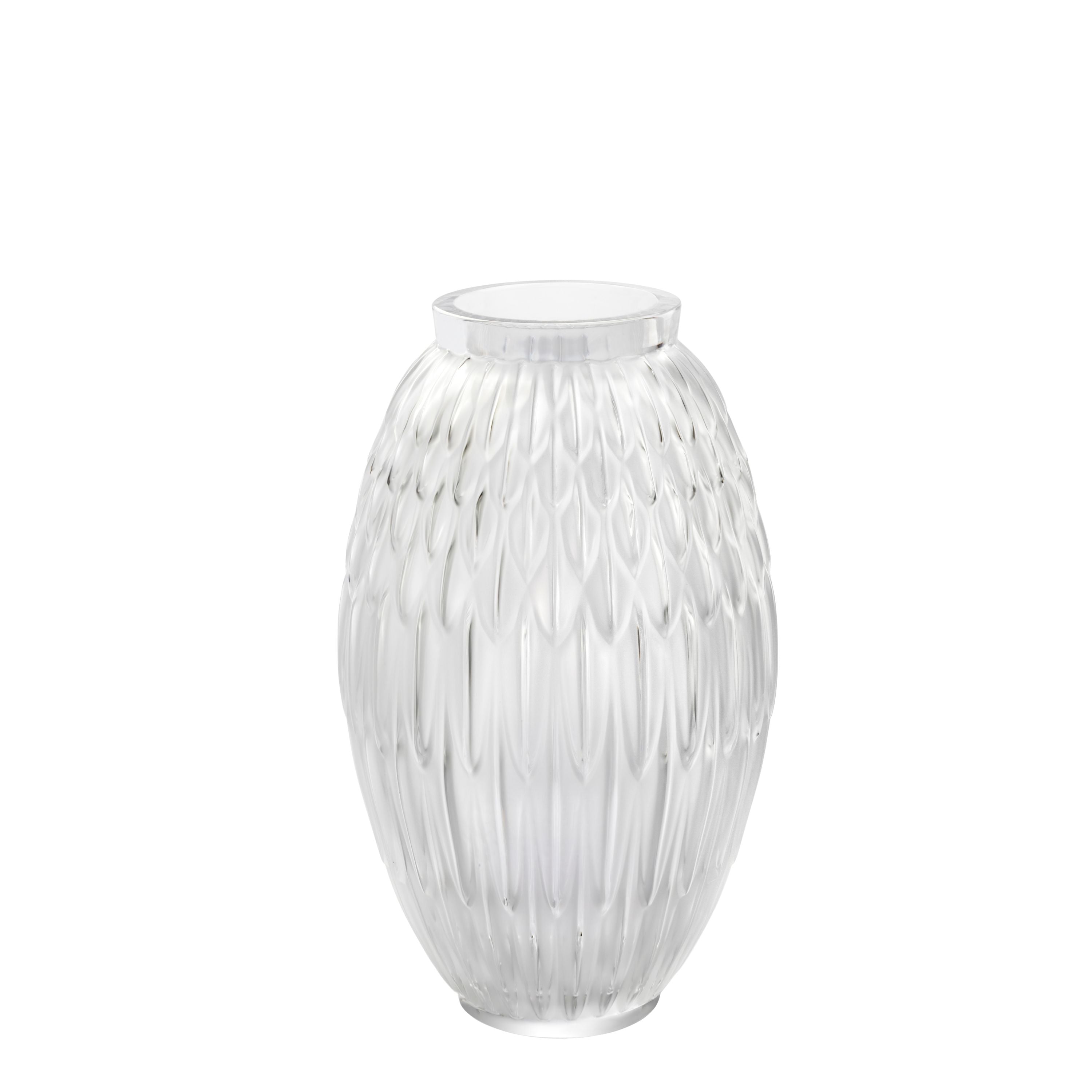 VASE PLUMES GRAND MODÈLE - CRISTAL INCOLORE