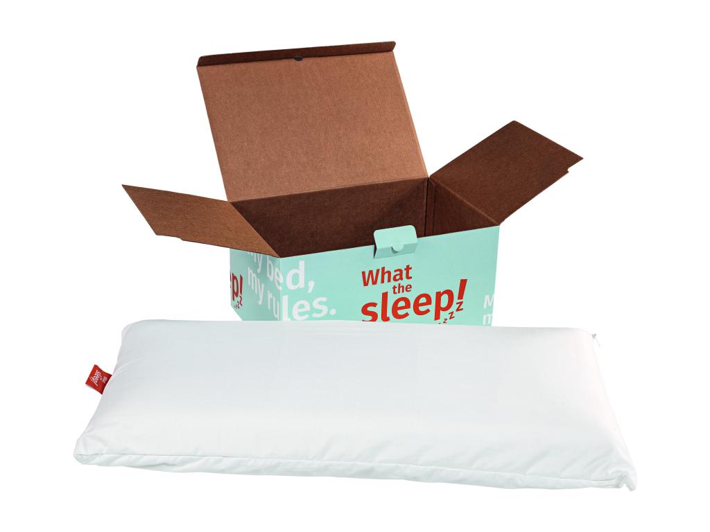 Almohada GUITAR, What the Sleep, Sostenible Viscoelástica, Firmeza Media, Alta Adaptabilidad, Certificado Oeko-Tex, Ideal Dormir de Lado, 70 cm