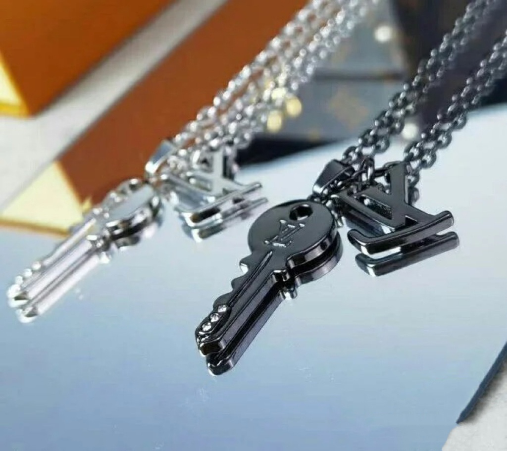 Louis Vuitton LV Monogram and Key Pendant Necklace - Original Replica Club