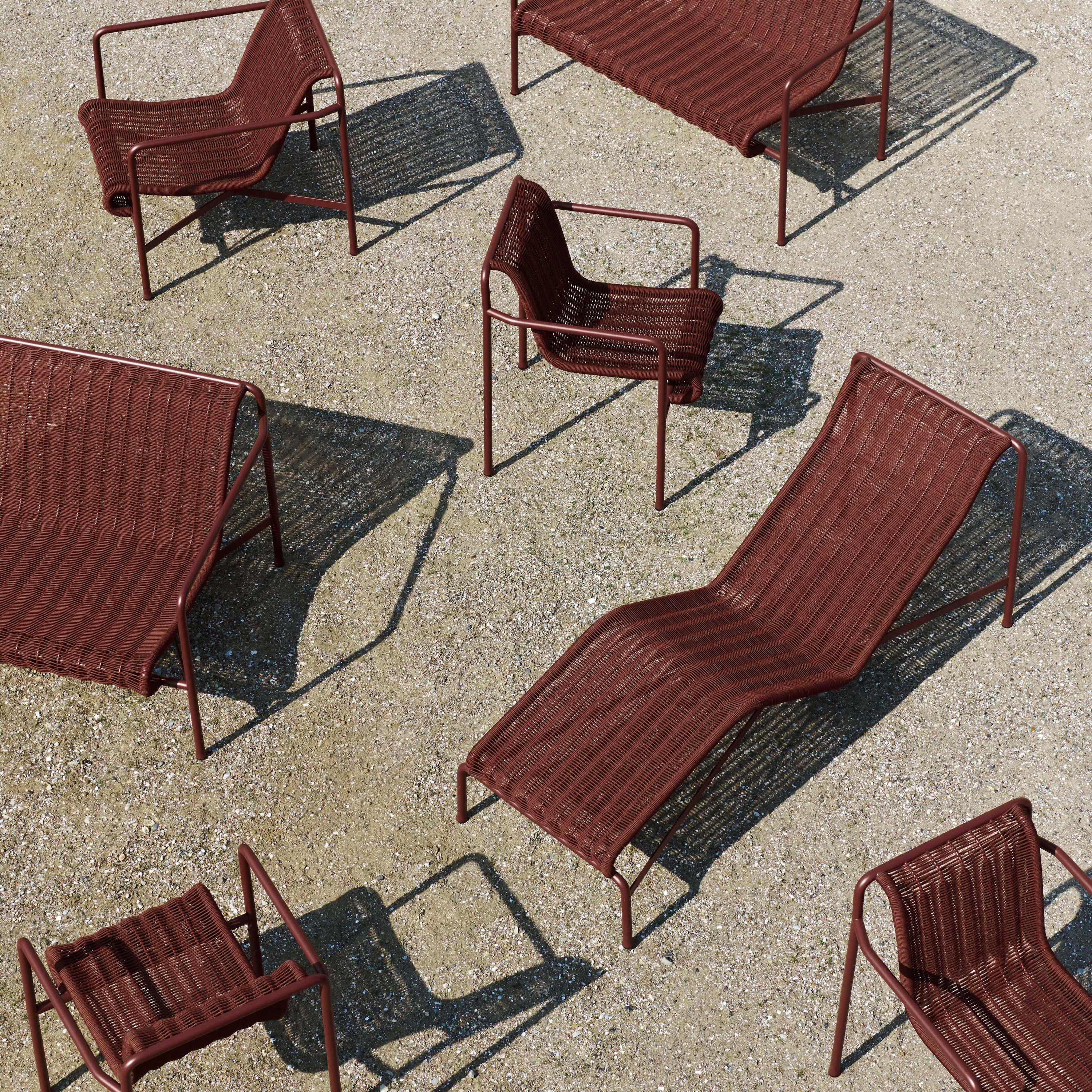 HAY Palissade Cord Tuinstoel - Iron Red