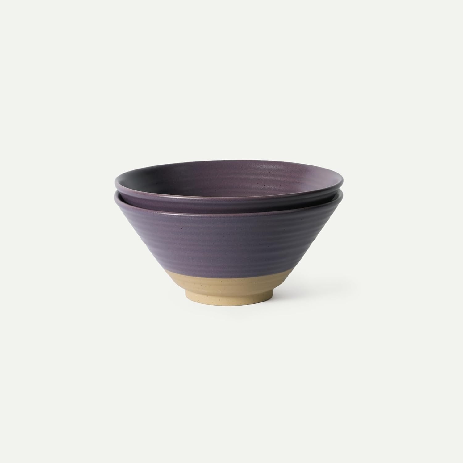 MORA Ceramic Ramen Bowl Set of 2, 45oz - Great for Pho, Miso Udon Soup, Instant Noodles, Serving, Thai or Asian Food - Microwave Safe Large Japanese Noodle Bowls, Modern Kitchen - Vanilla White