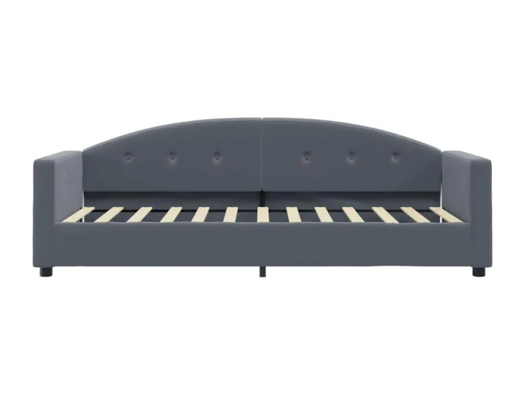 Sofá cama terciopelo gris oscuro 80x200 cm 03449haug