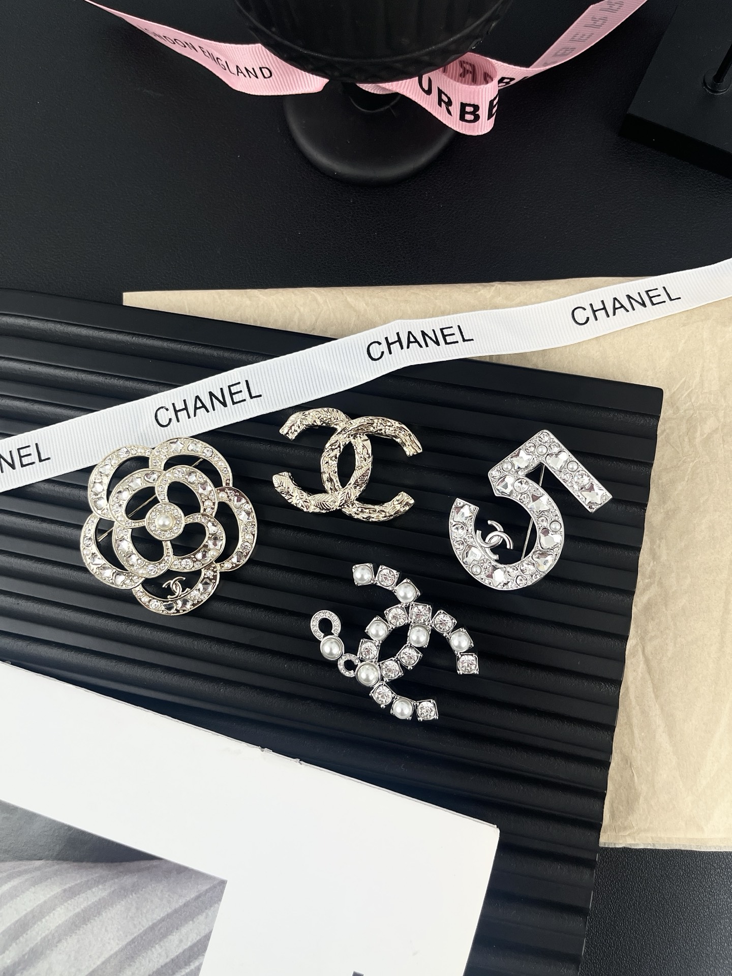 Chanel Rhinestone Pearl Coco Brooch - Original Replica Club