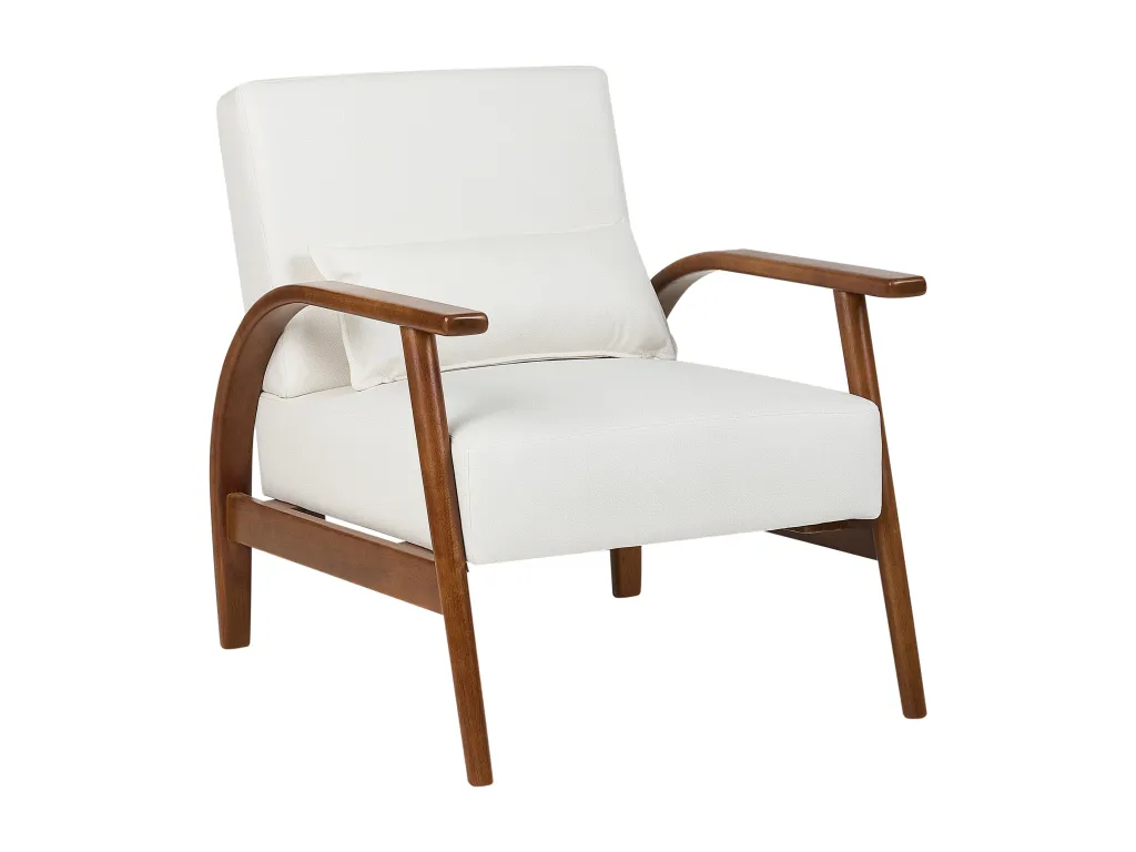 Sillón Quietena Piel sintética Blanco crema
