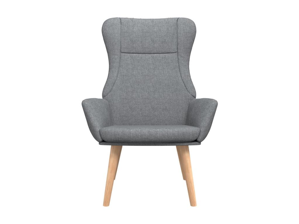 Sillón de relajación Tela gris claro