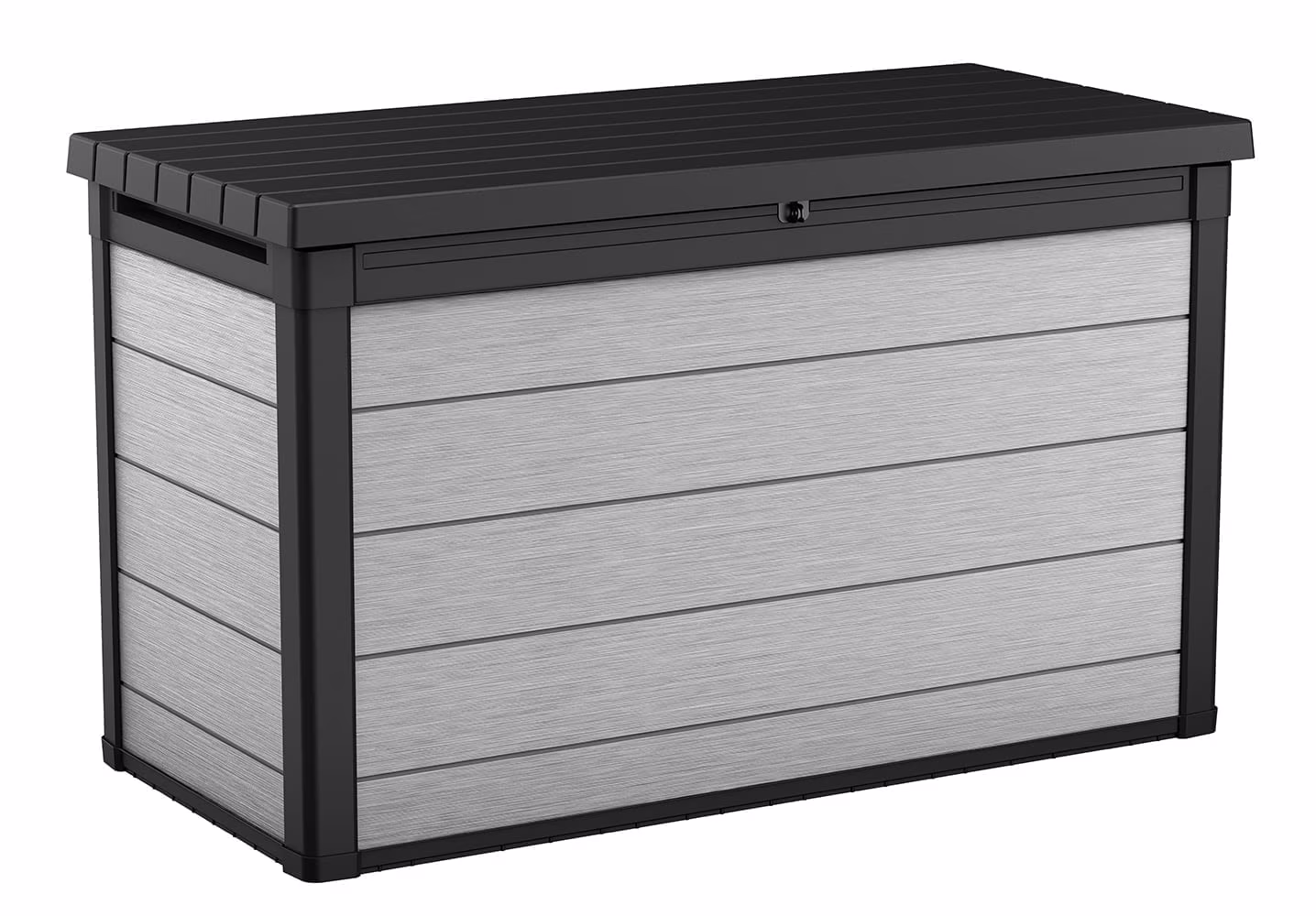 Keter Denali Grey 200 Gallon Durable Resin Outdoor Storage Deck Box Ideal Store Garden Tools and Pool Toys, Grey
