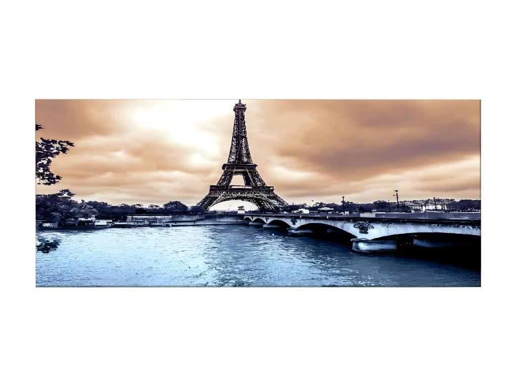 Impresión sobre Lienzo Torre Eiffel 02, Multicolor, 100x3x70 cm, Casaplu