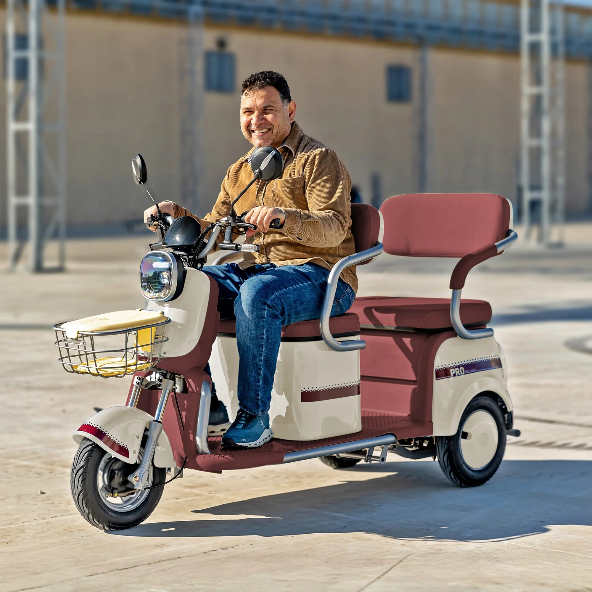Massimo MGC E-Trike 3-Wheel Electric Cart – 17 MPH, 2-Seater Adult Scooter – Blue - Image 28