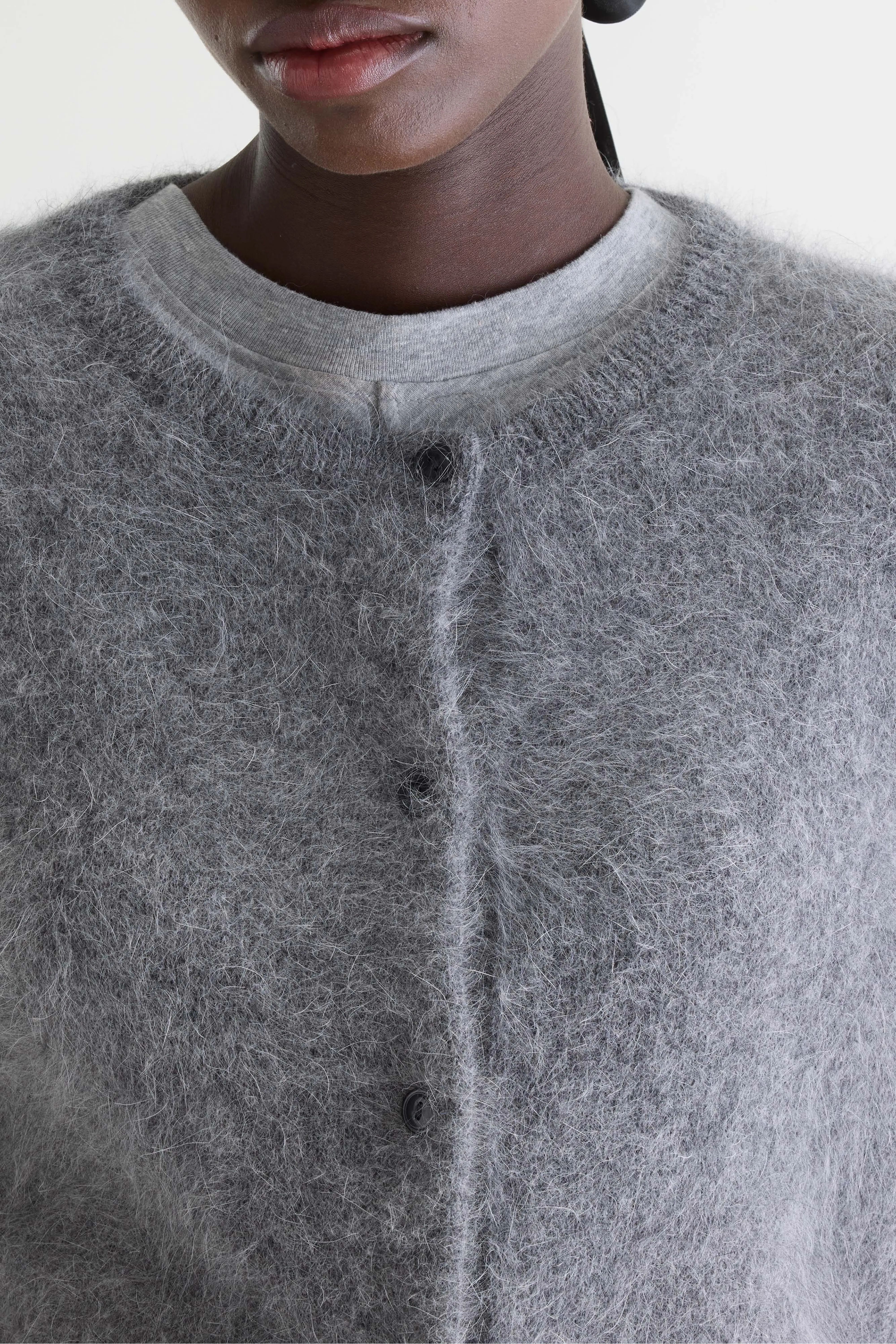 Bellerose Dathan angora-blend cardigan (252 / W / MID GREY)