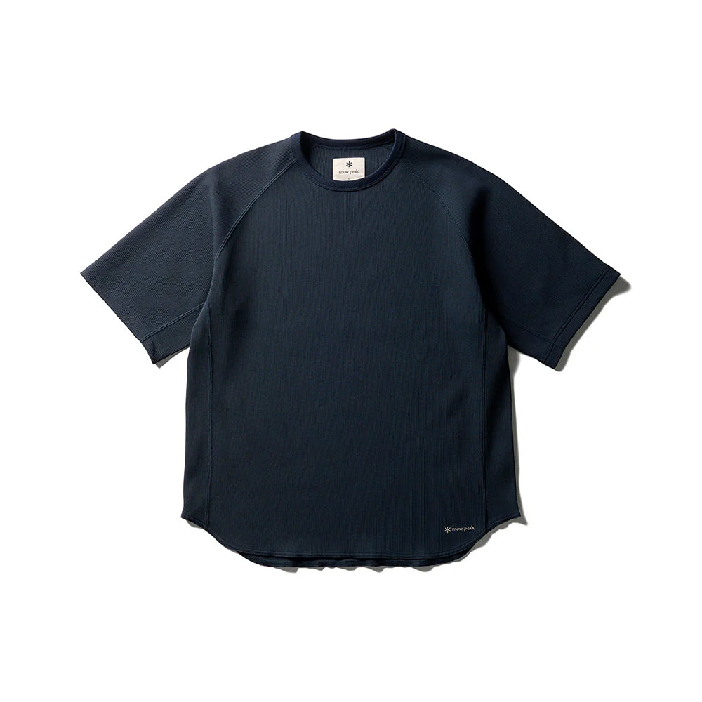 Snow Peak - T-Shirt Dry Waffle - Marine Foncé